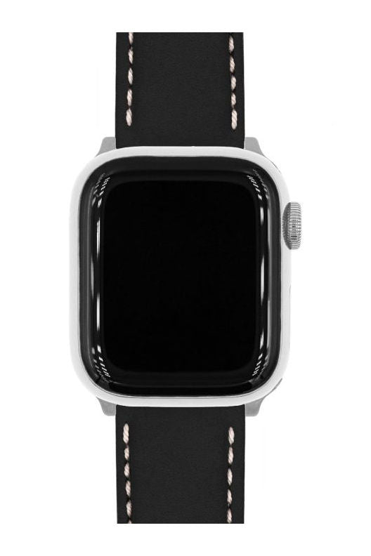 Hirsch Mariner for Apple Watch kelloranneke, musta