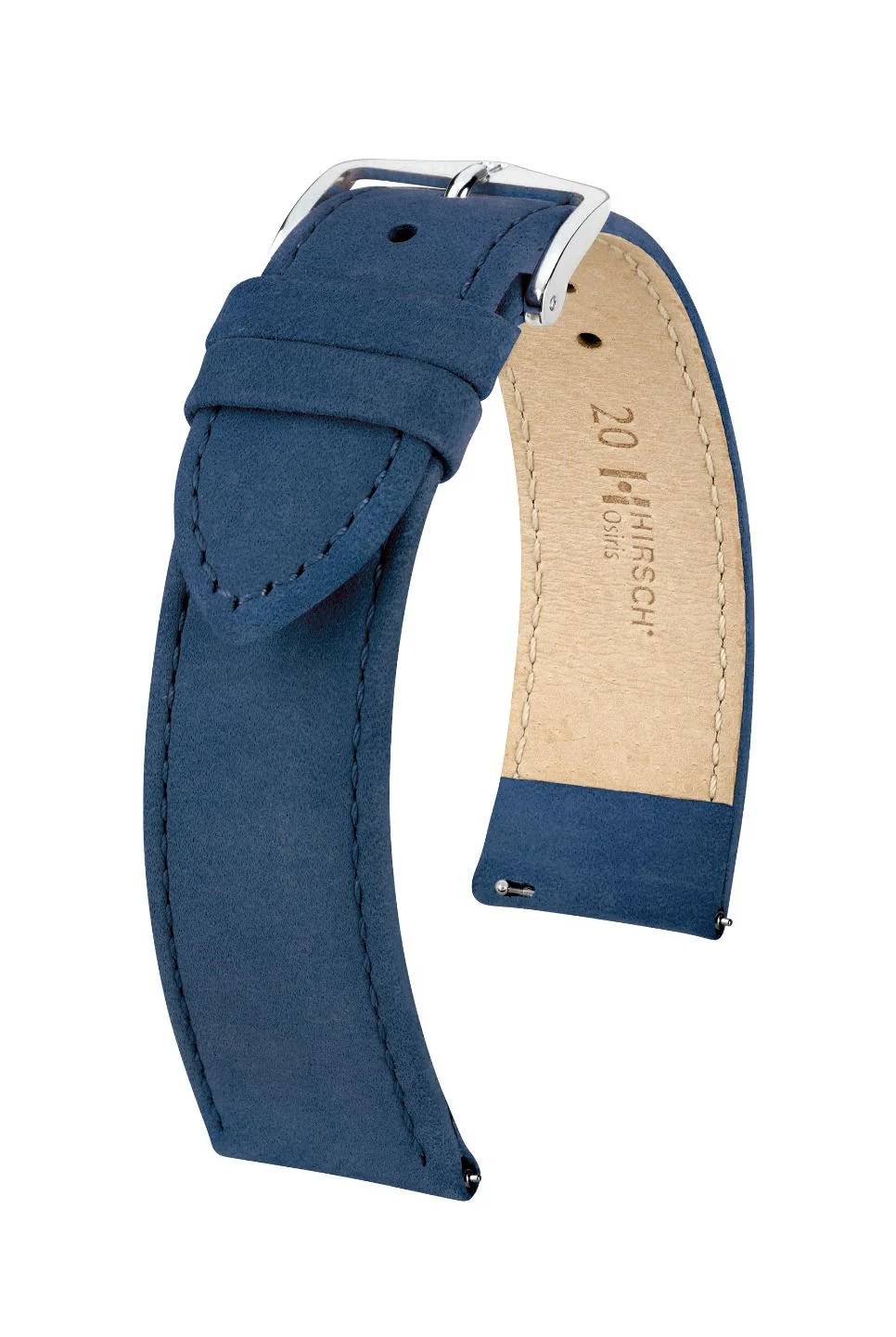 Hirsch Osiris Nubuk M Dark Blue kellon ranneke