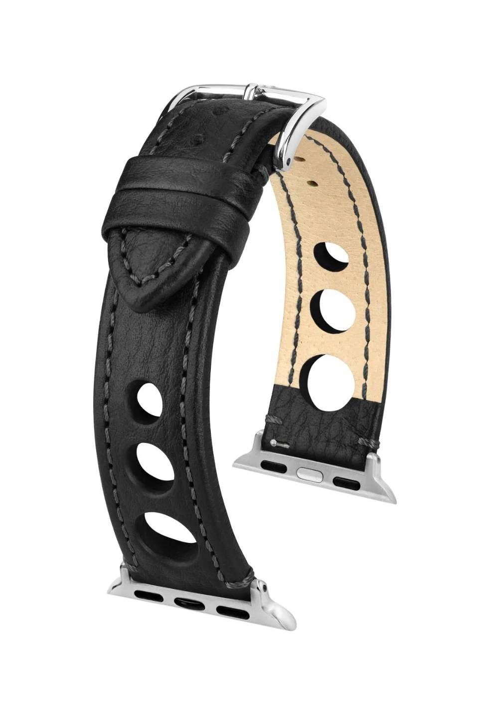 Hirsch Rally for Apple Watch L Black kellon ranneke