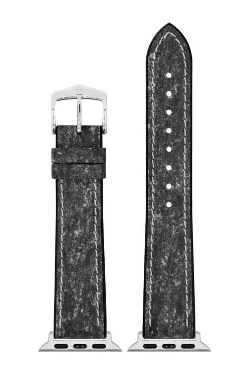 Hirsch Stone for Apple Watch kelloranneke, musta