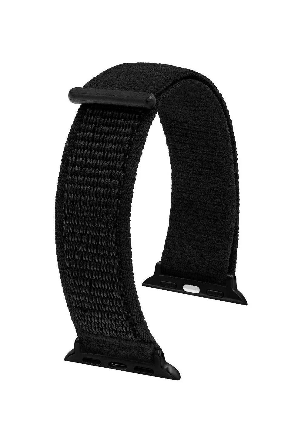 Hirsch Vocem for Apple Watch L Black kellon ranneke