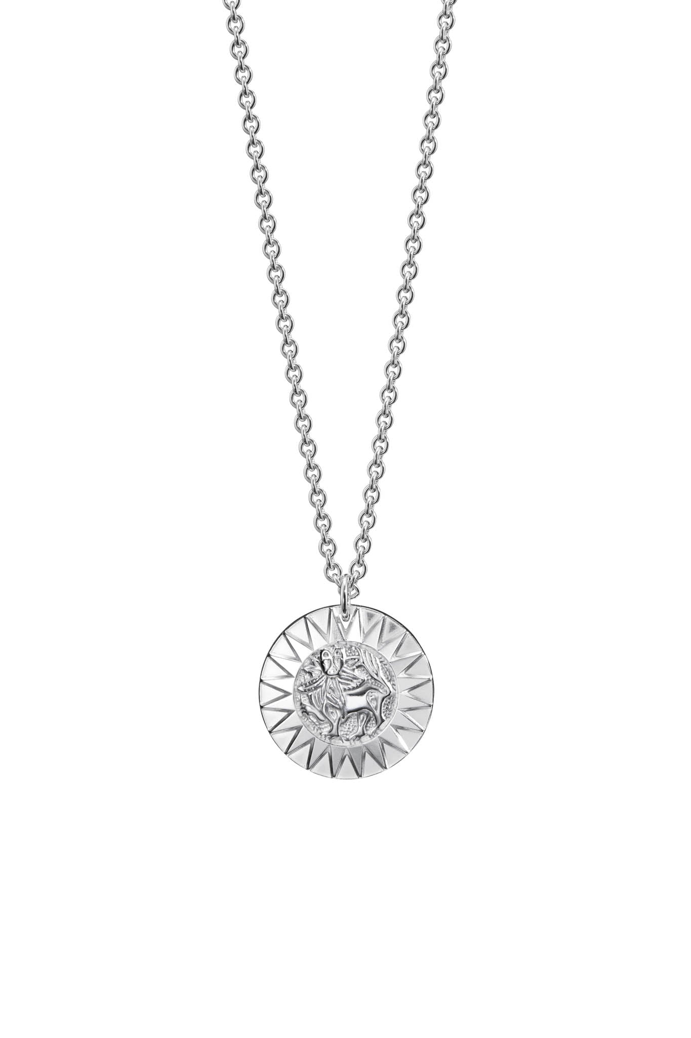 Kalevala Amuletti-riipus Aurinkoleijona iso, hopea
