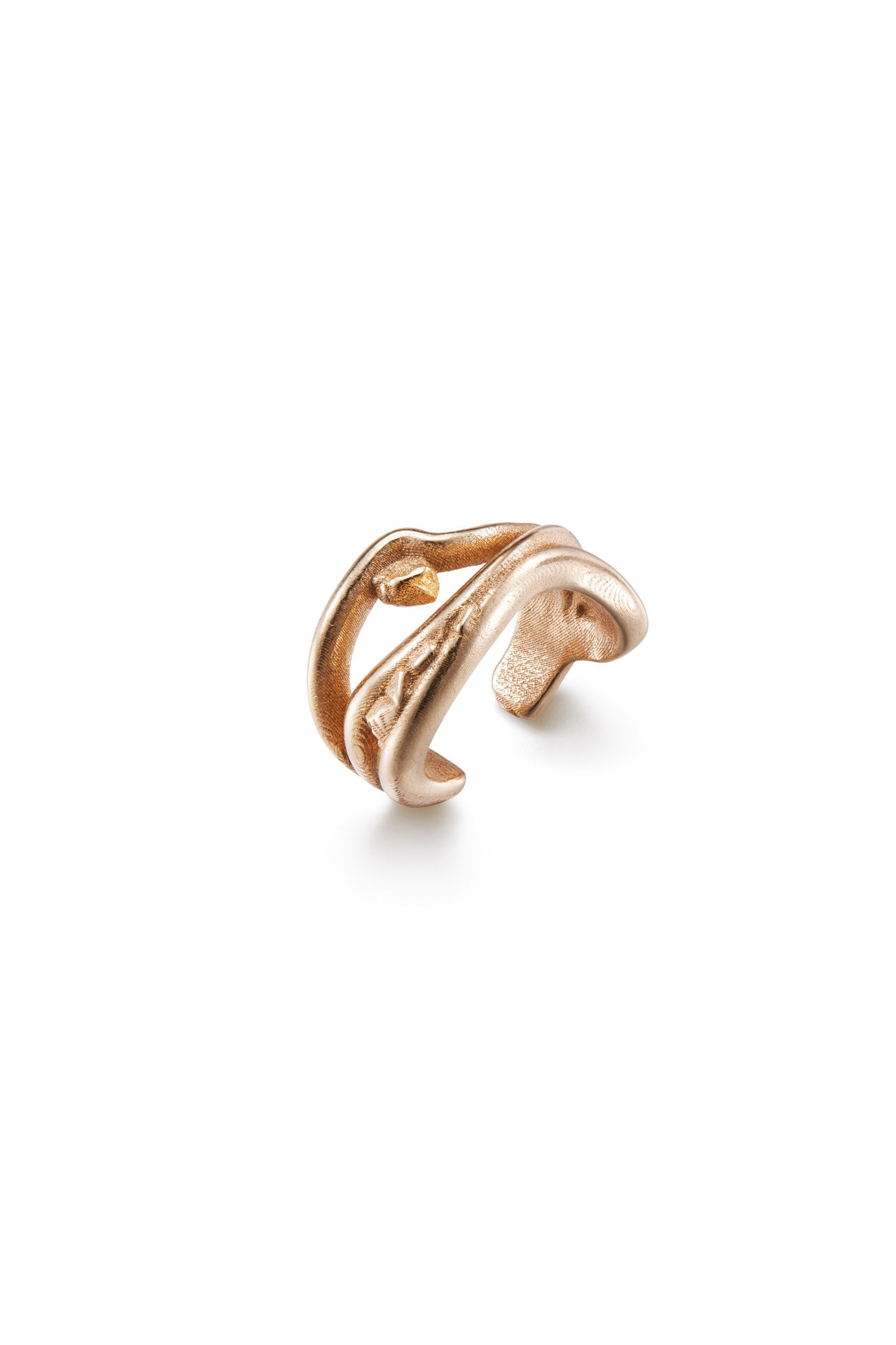 Kalevala Männyt ear cuff pronssinen korvakoru