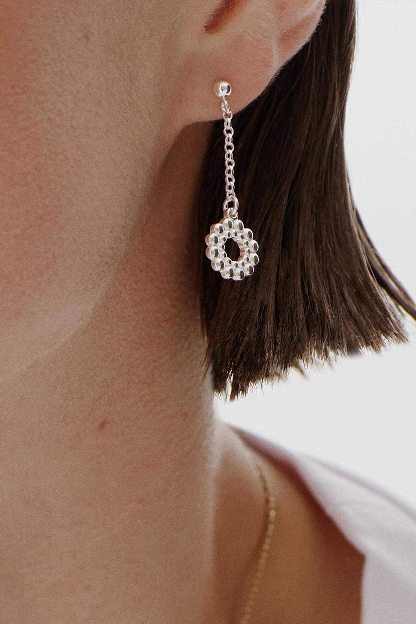 Kalevala Valoisa-korvakorut ketjullinen hopea