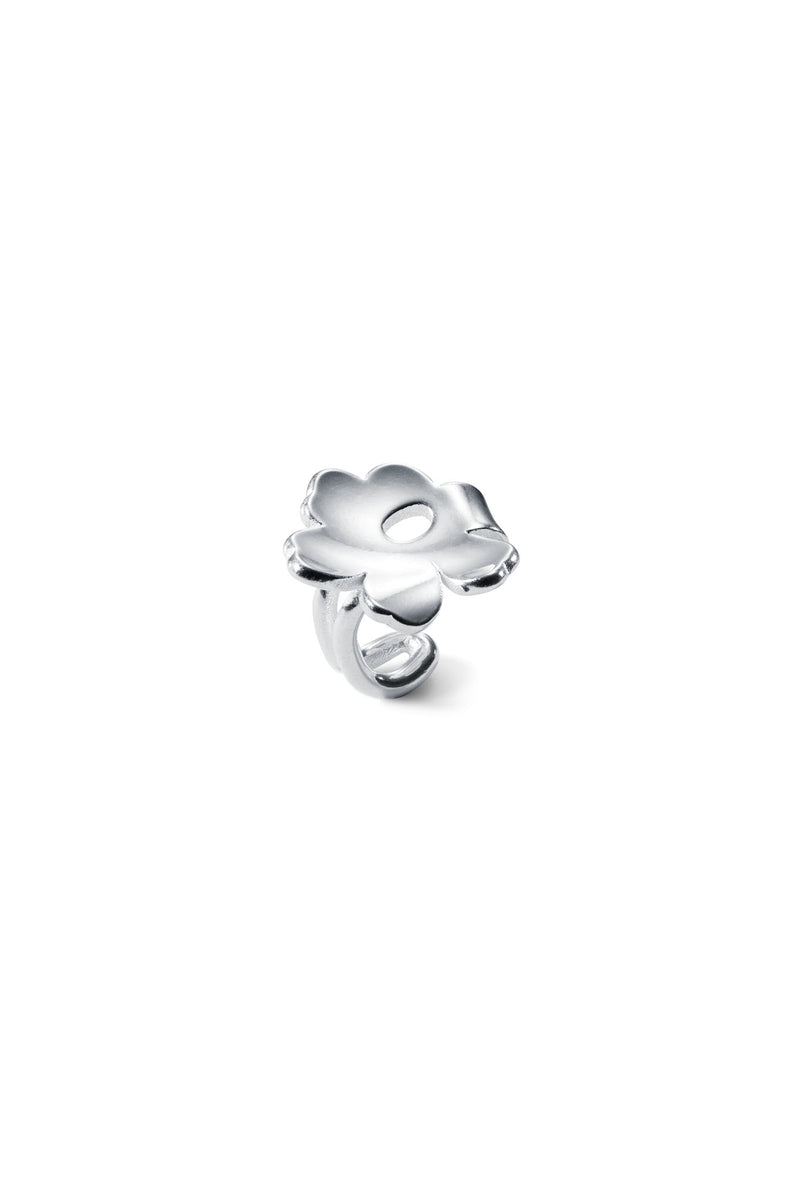 Kalevala x Marimekko Unikko ear cuff hopeinen korvakoru 261001202 tuotekuva