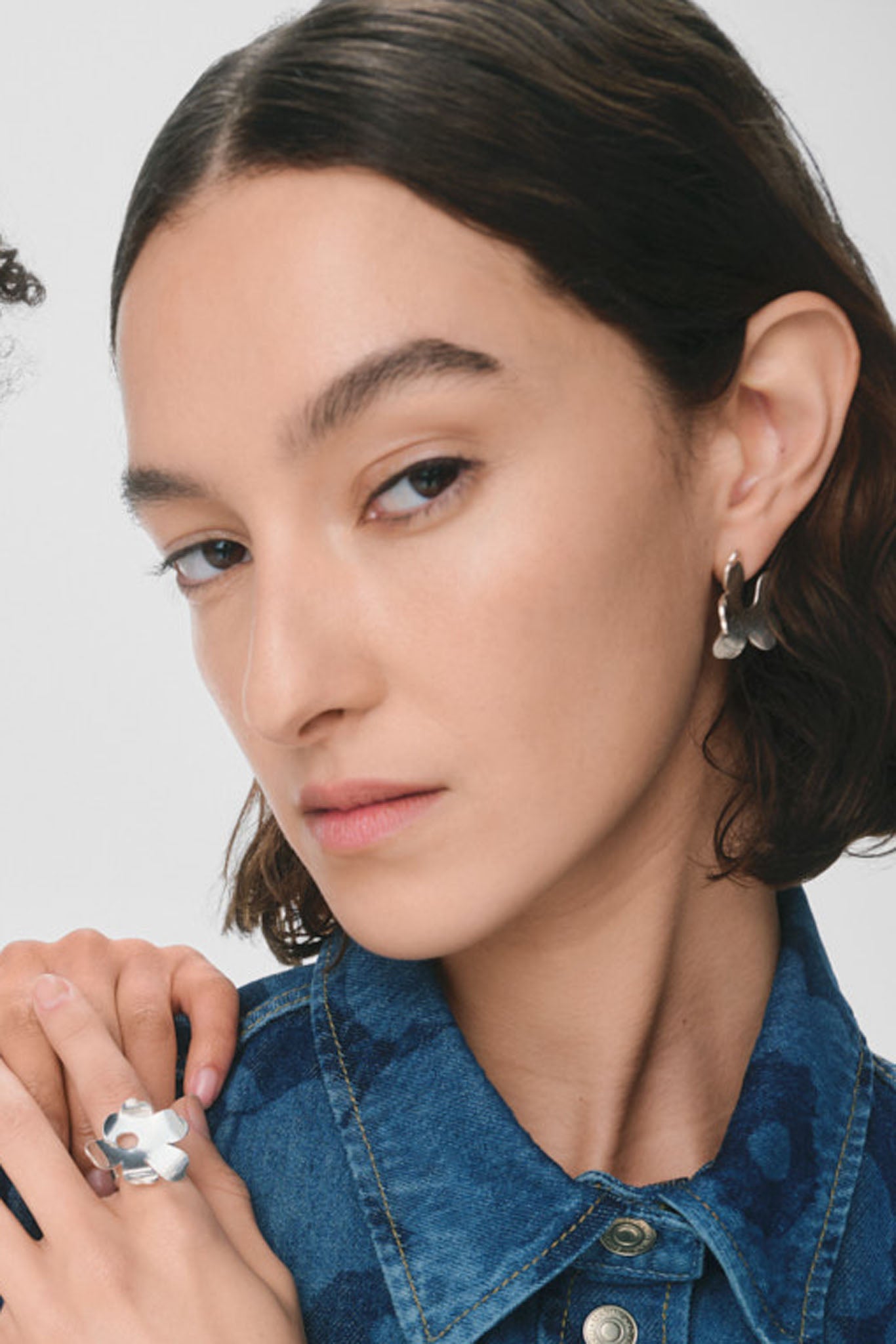 Kalevala x Marimekko Unikko keskikoon hopeakorvakorut