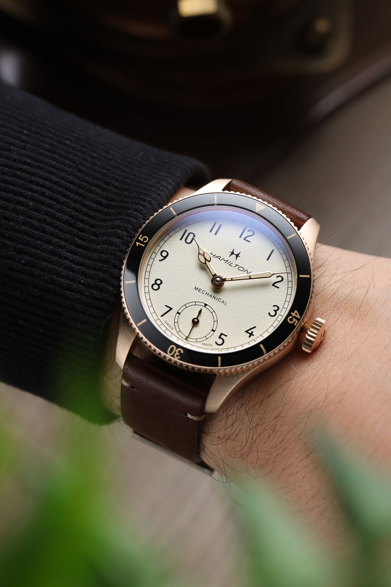 Hamilton Khaki Aviation Pilot Pioneer Mechanical 43 rannekello