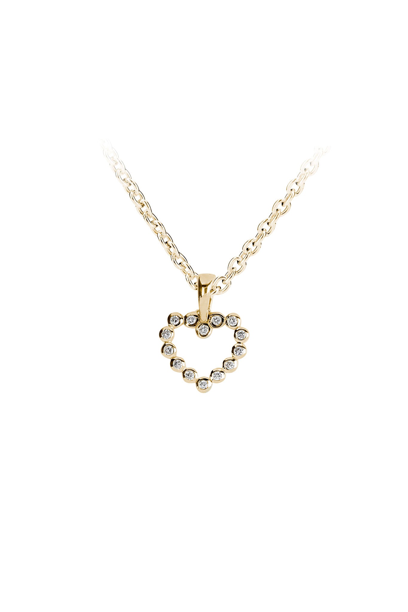 Kohinoor kultainen sydänriipus timanteilla 0,07ct