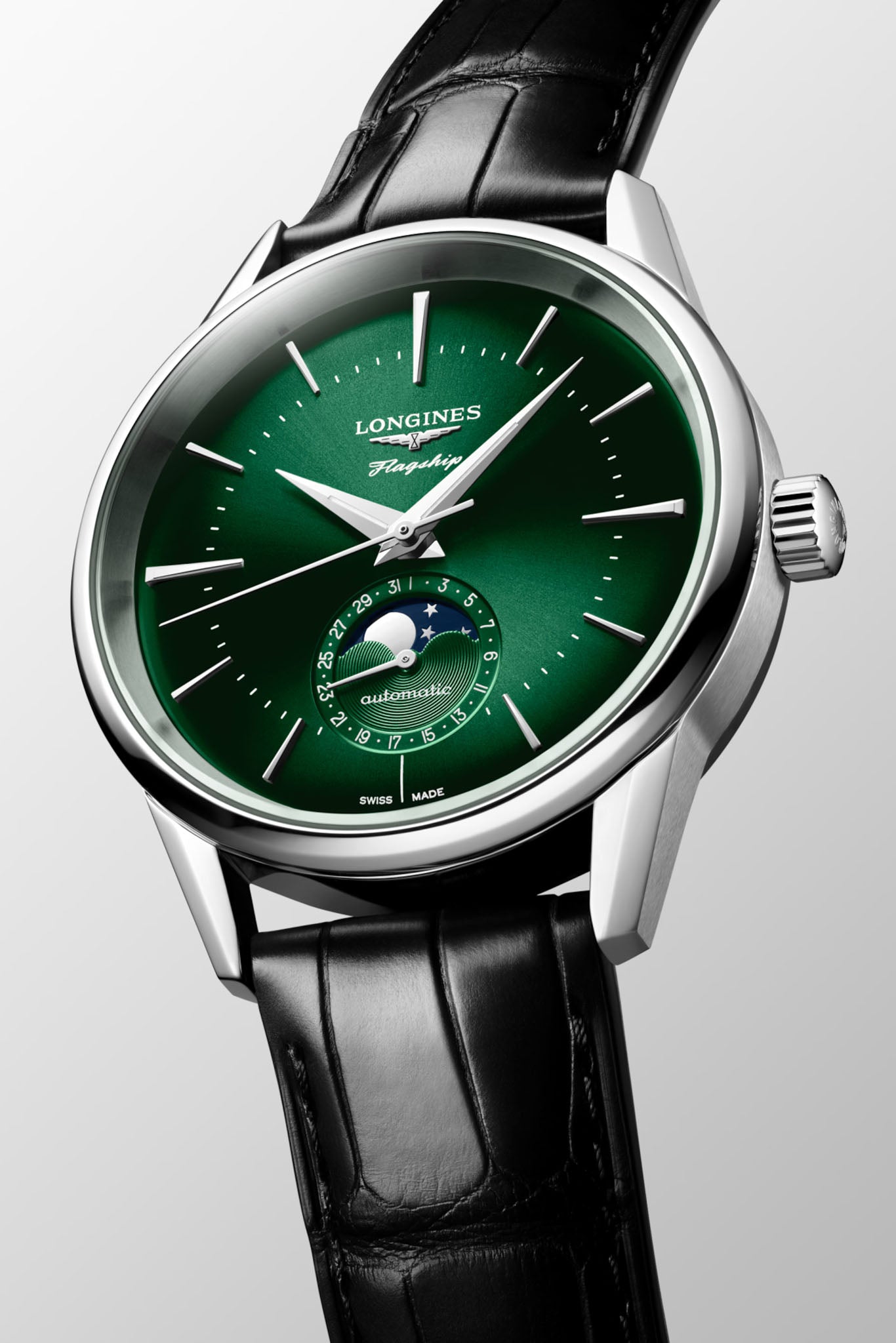 Longines Flagship Heritage Moonphase rannekello