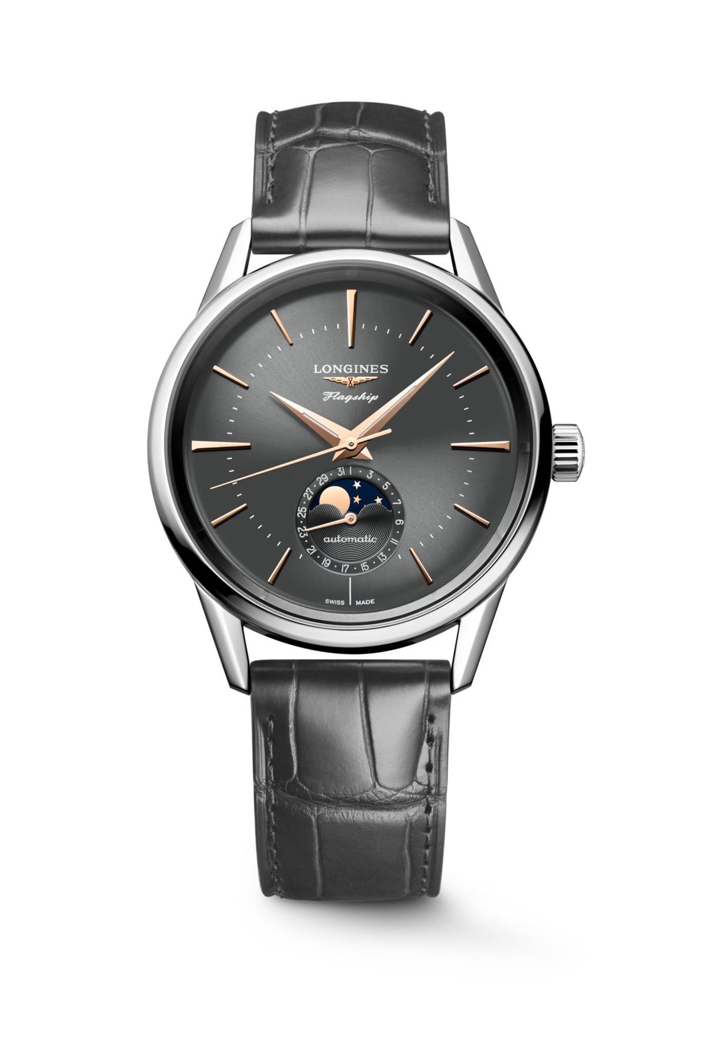Longines Flagship Heritage Moonphase rannekello