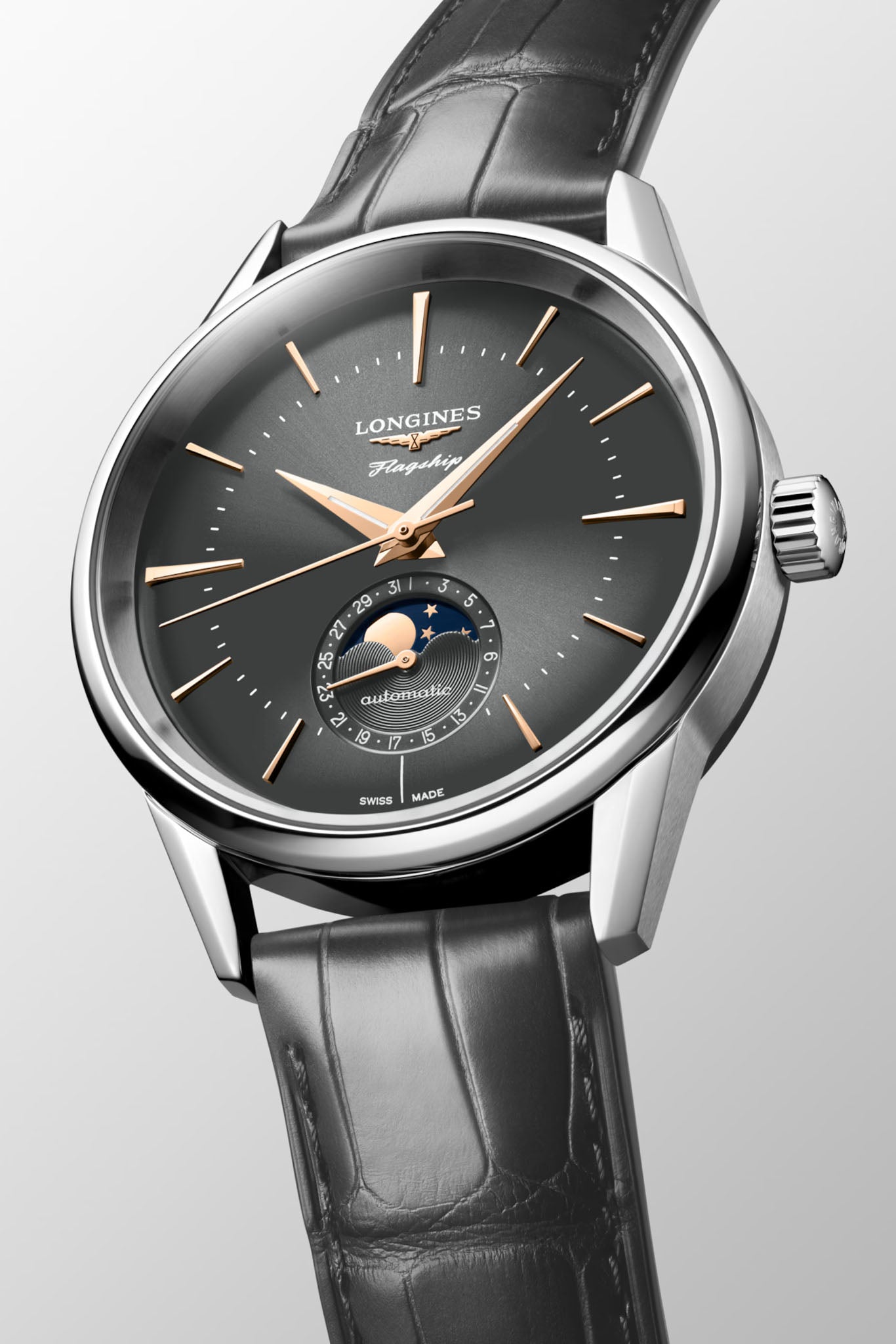 Longines Flagship Heritage Moonphase rannekello
