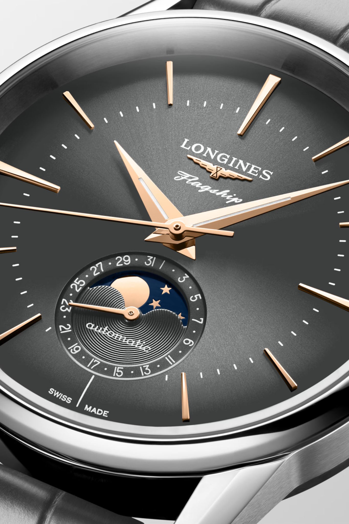 Longines Flagship Heritage Moonphase rannekello