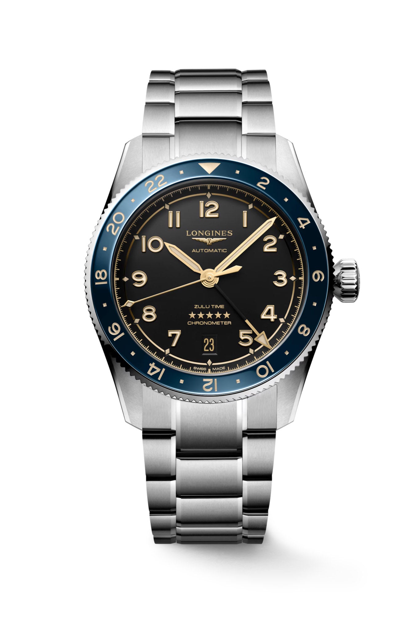 Longines Spirit Zulu Time 39 rannekello