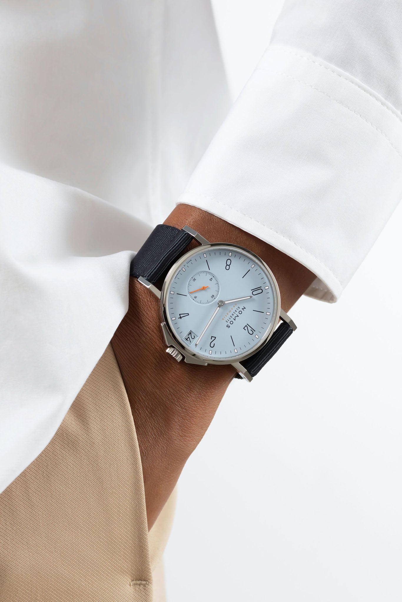 Nomos Glashütte Ahoi Neomatik 38 Date Sky rannekello