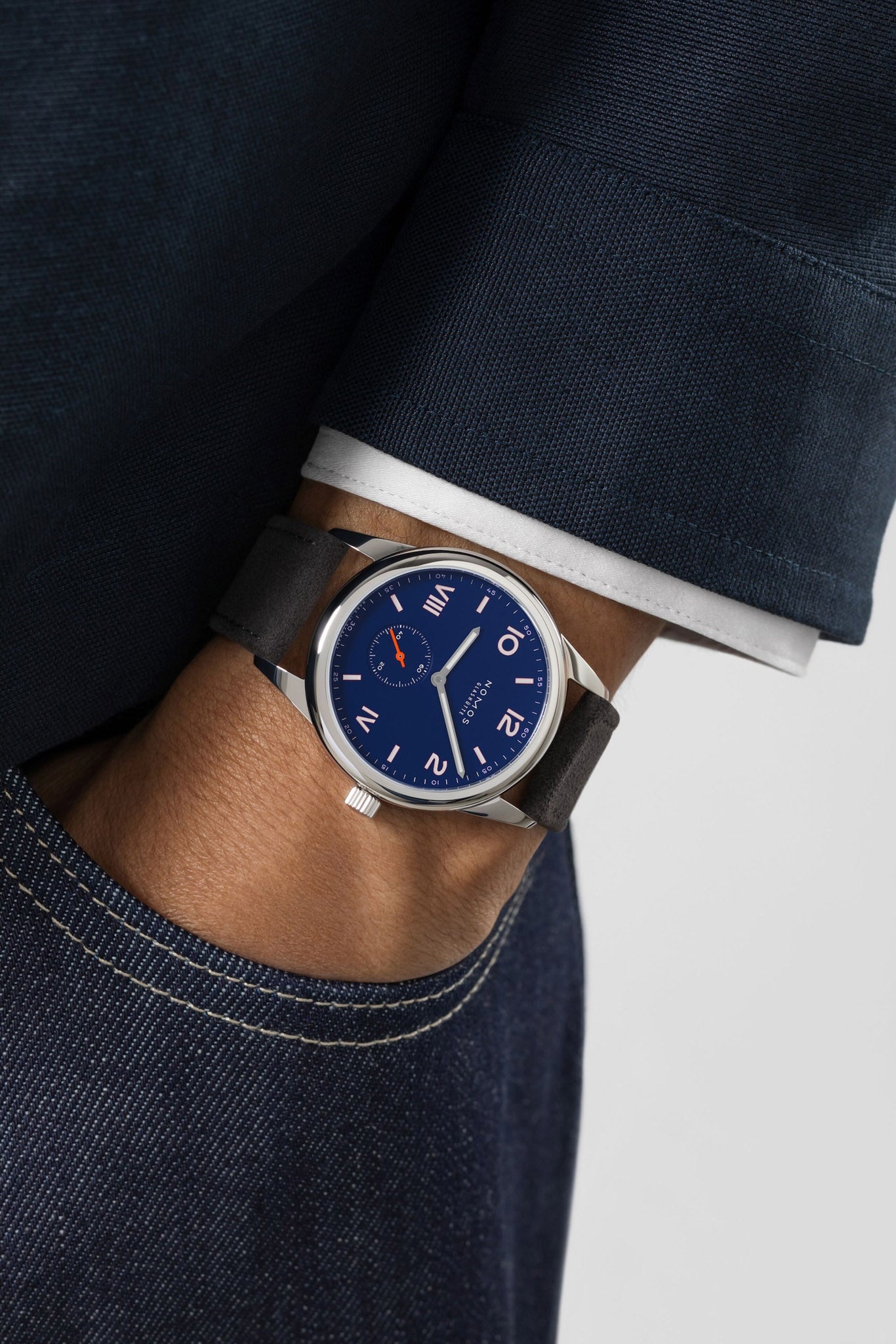 Nomos Glashütte Club Campus 38 Night sky rannekello