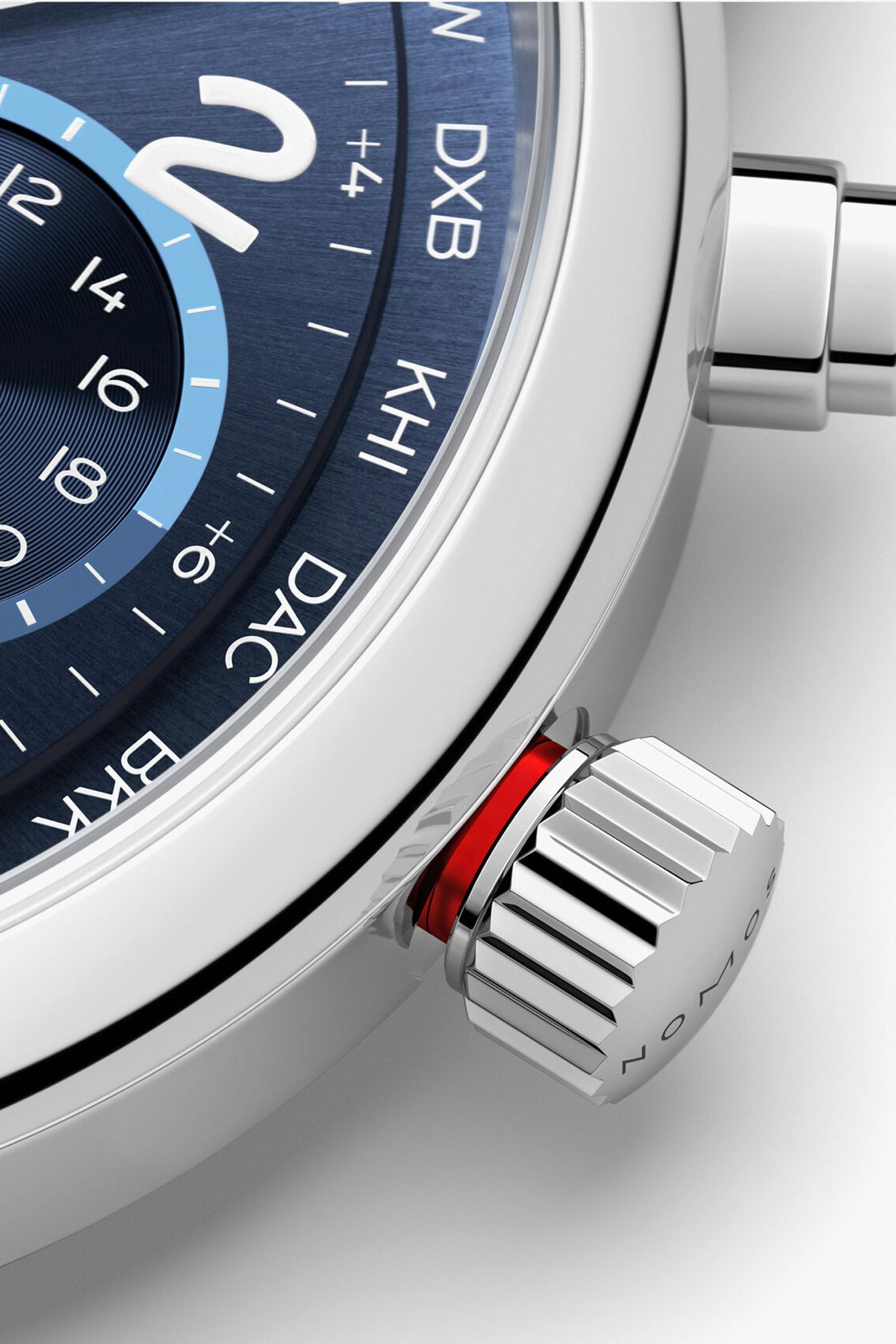Nomos Glashütte Club Sport Neomatik Worldtimer Blue rannekello