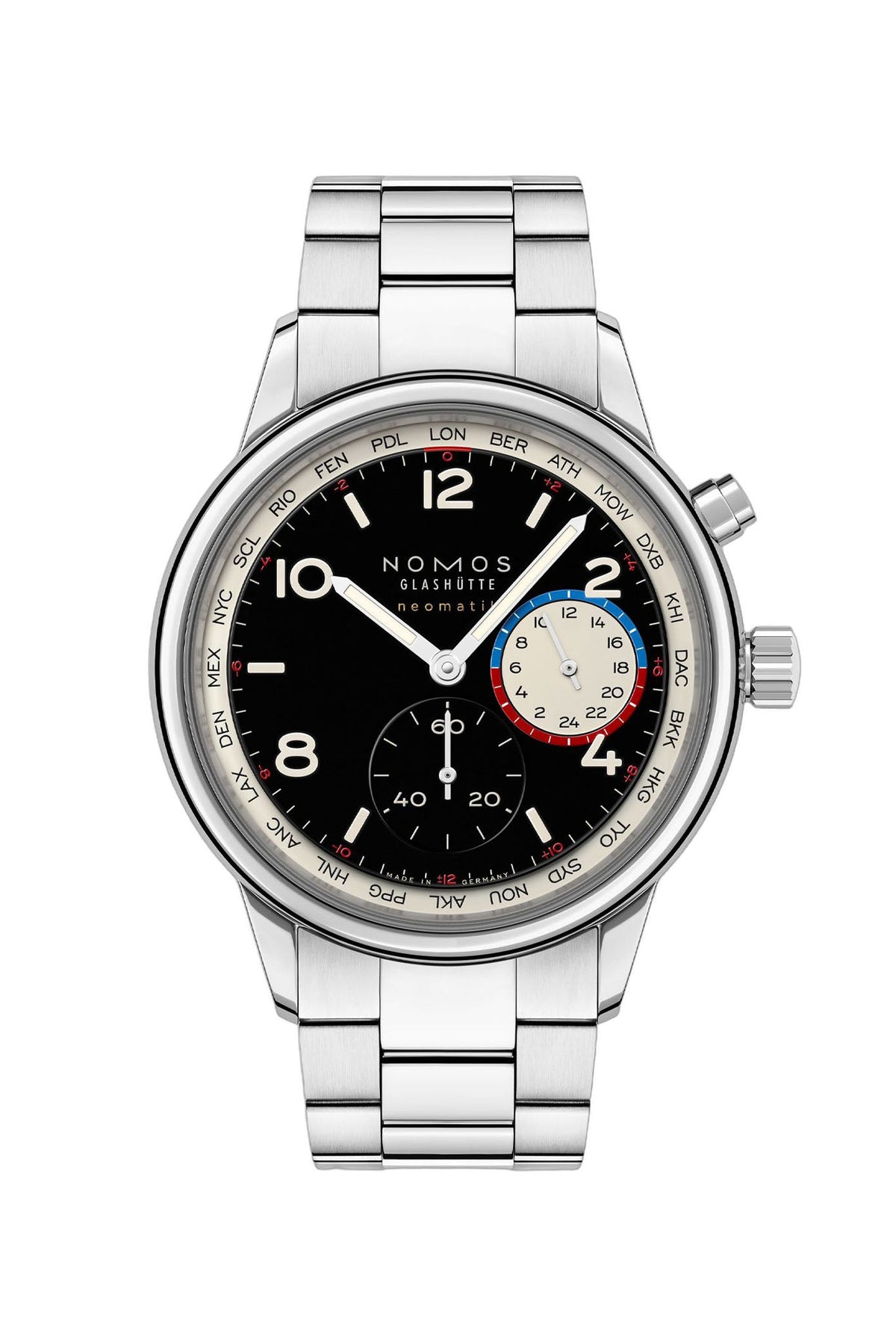 Nomos Glashütte Club Sport Neomatik Worldtimer Dark 793