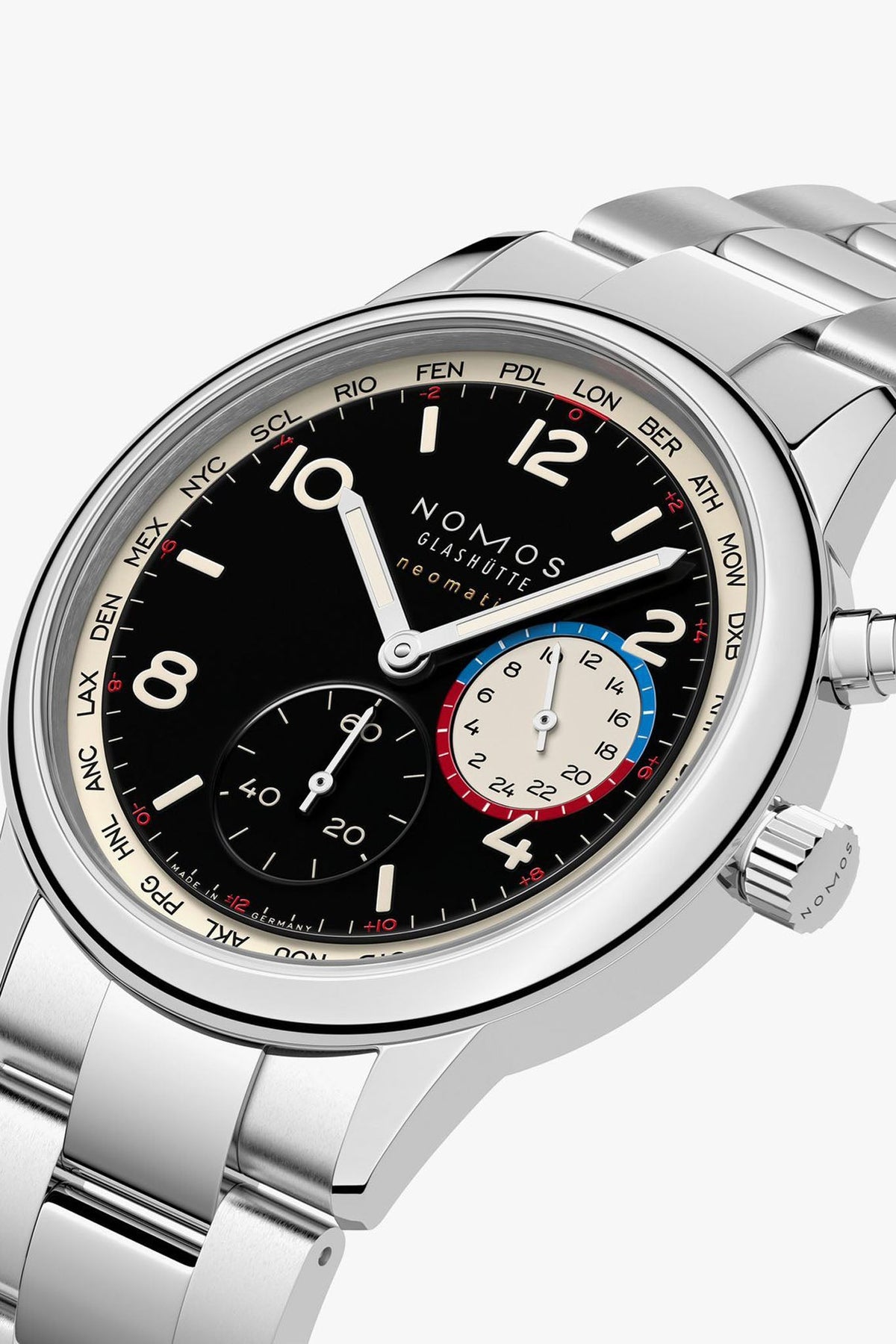 Nomos Glashütte Club Sport Neomatik Worldtimer Dark 793