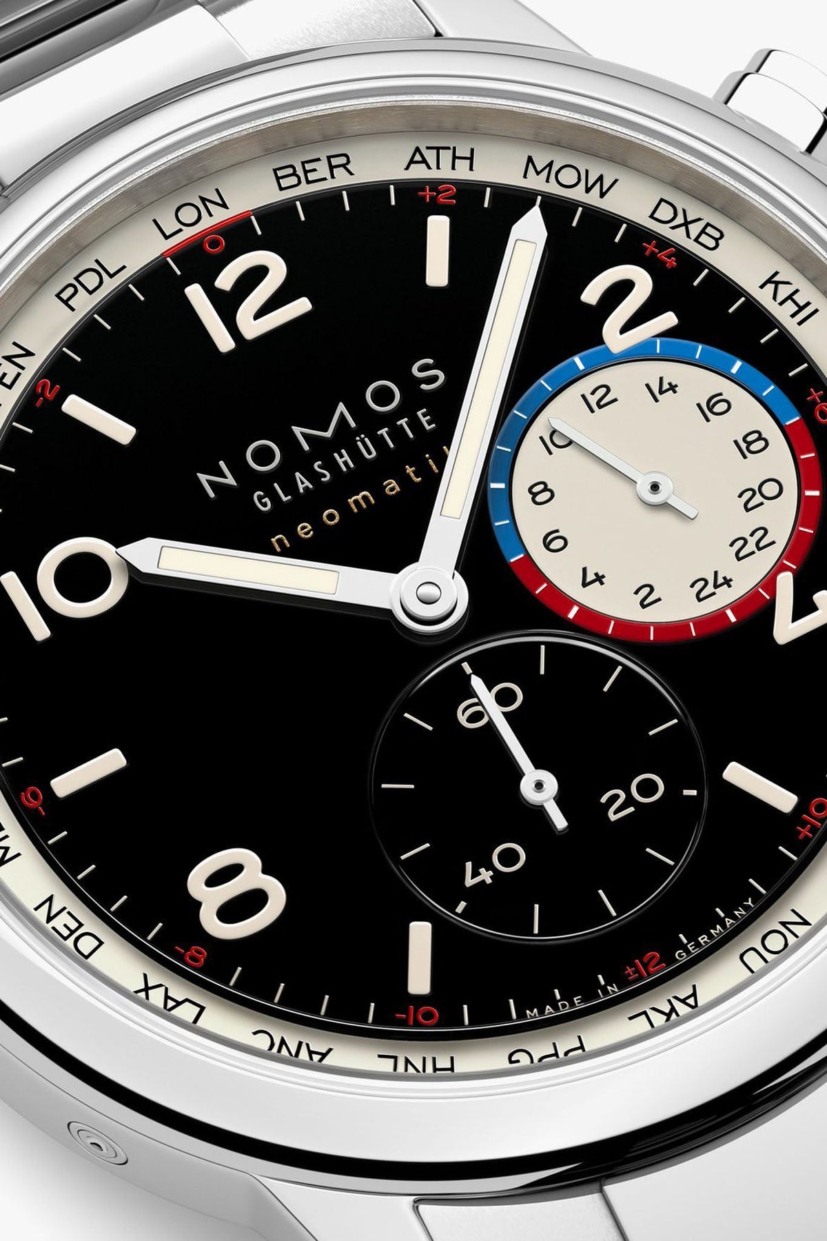 Nomos Glashütte Club Sport Neomatik Worldtimer Dark 793