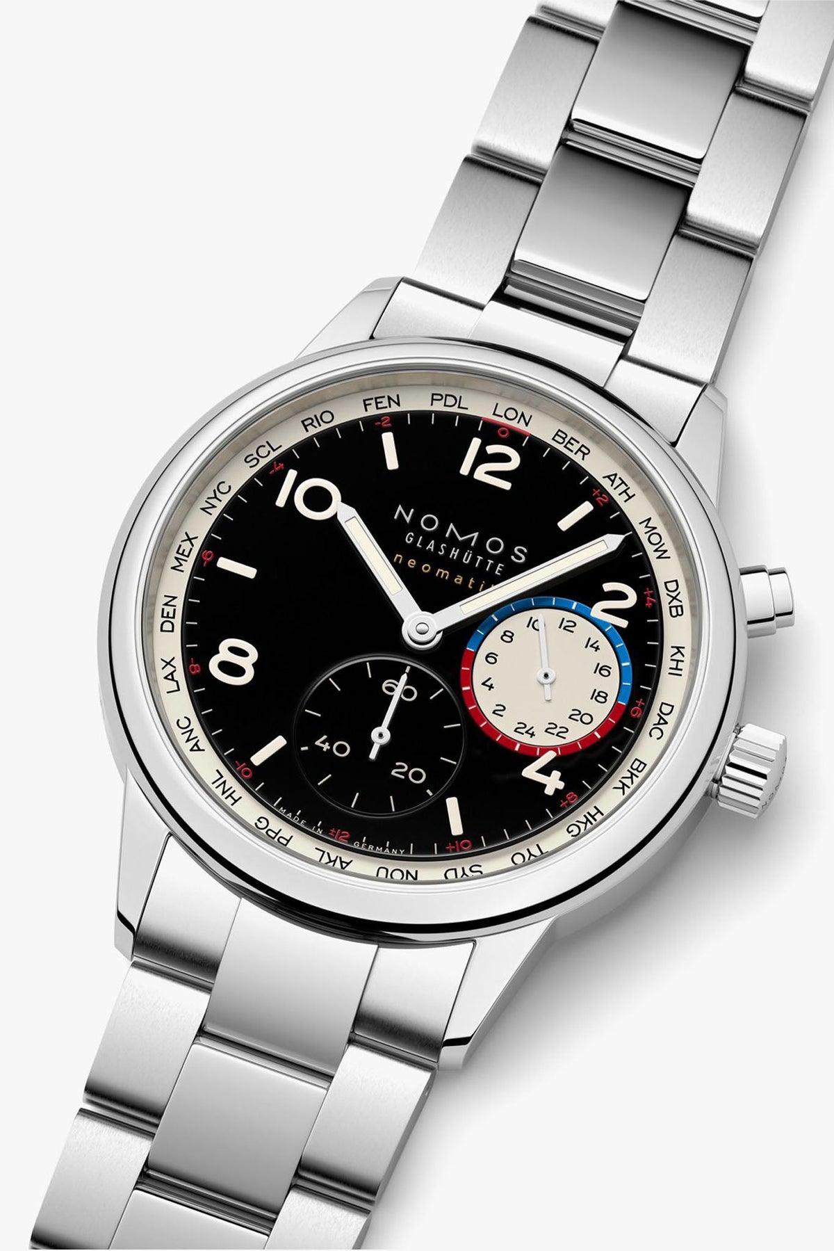 Nomos Glashütte Club Sport Neomatik Worldtimer Dark 793