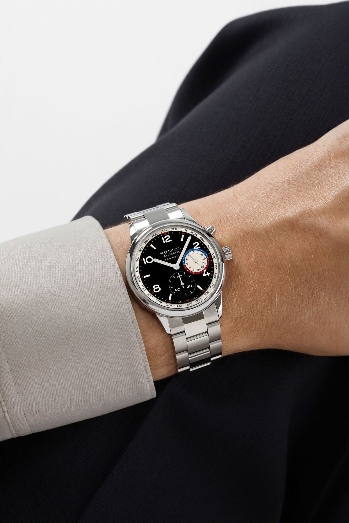 Nomos Glashütte Club Sport Neomatik Worldtimer Dark 793