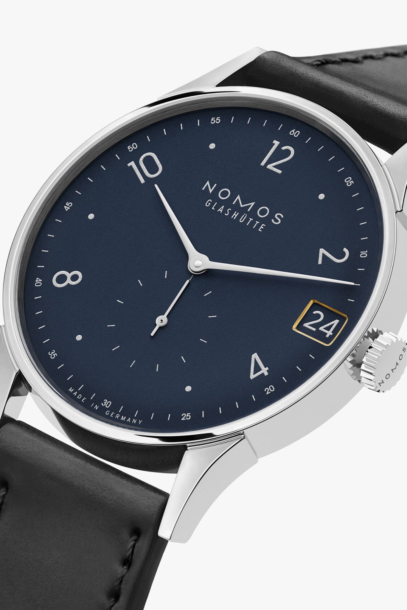 Nomos Glashütte Minimatik 39 Date Blue rannekello