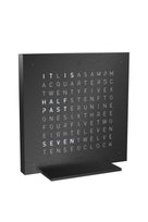 Qlocktwo Earth 13,5 Deep Black Full Metal Black QT-E13-5-FM