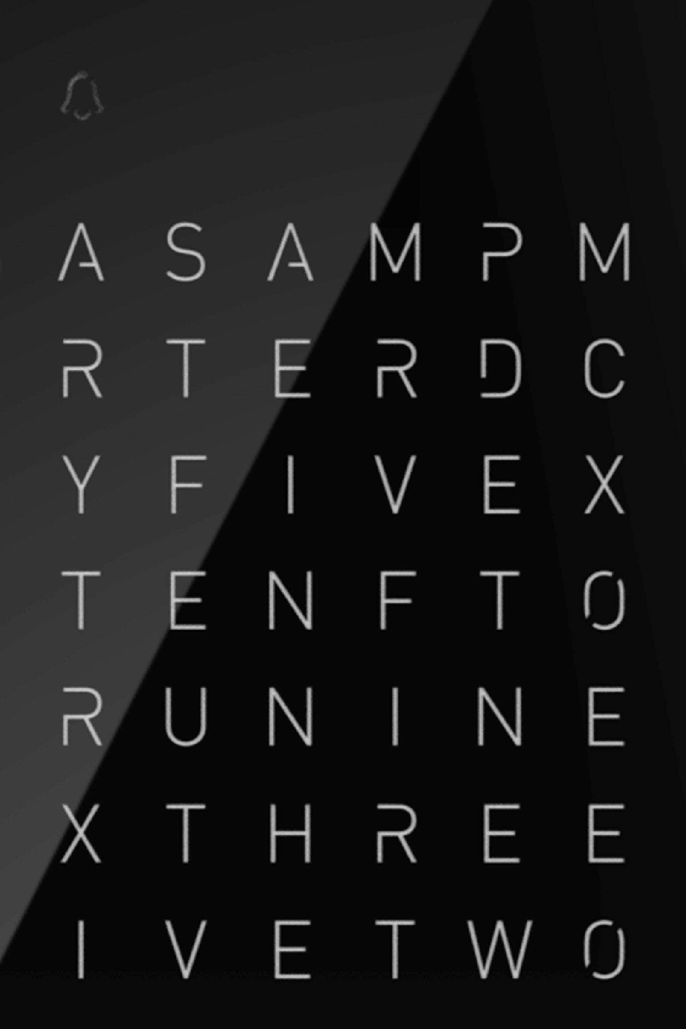 Qlocktwo Earth 13,5 Pure Black Ice Tea