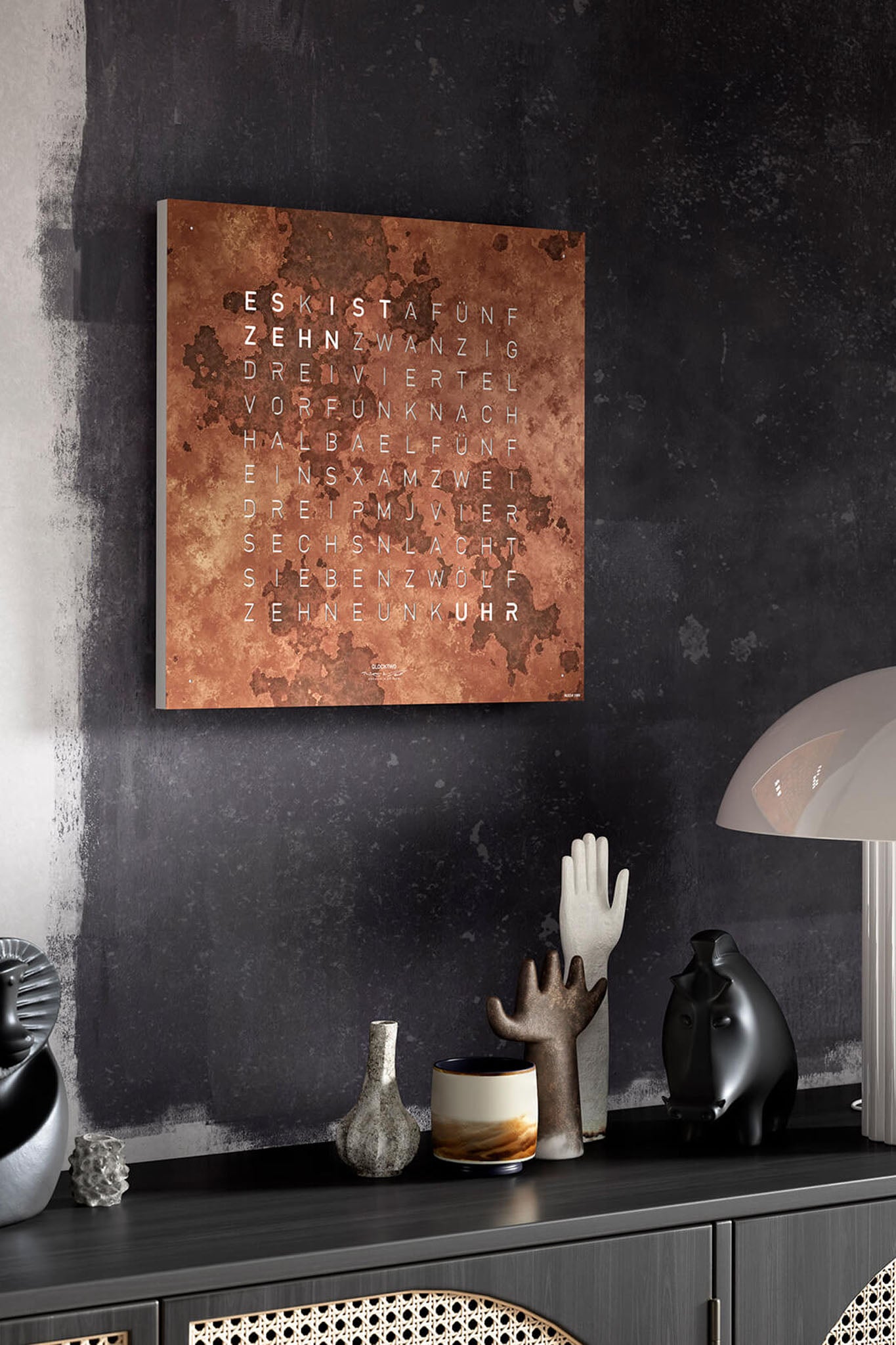 Qlocktwo Earth 45 Creator’s Edition Rust