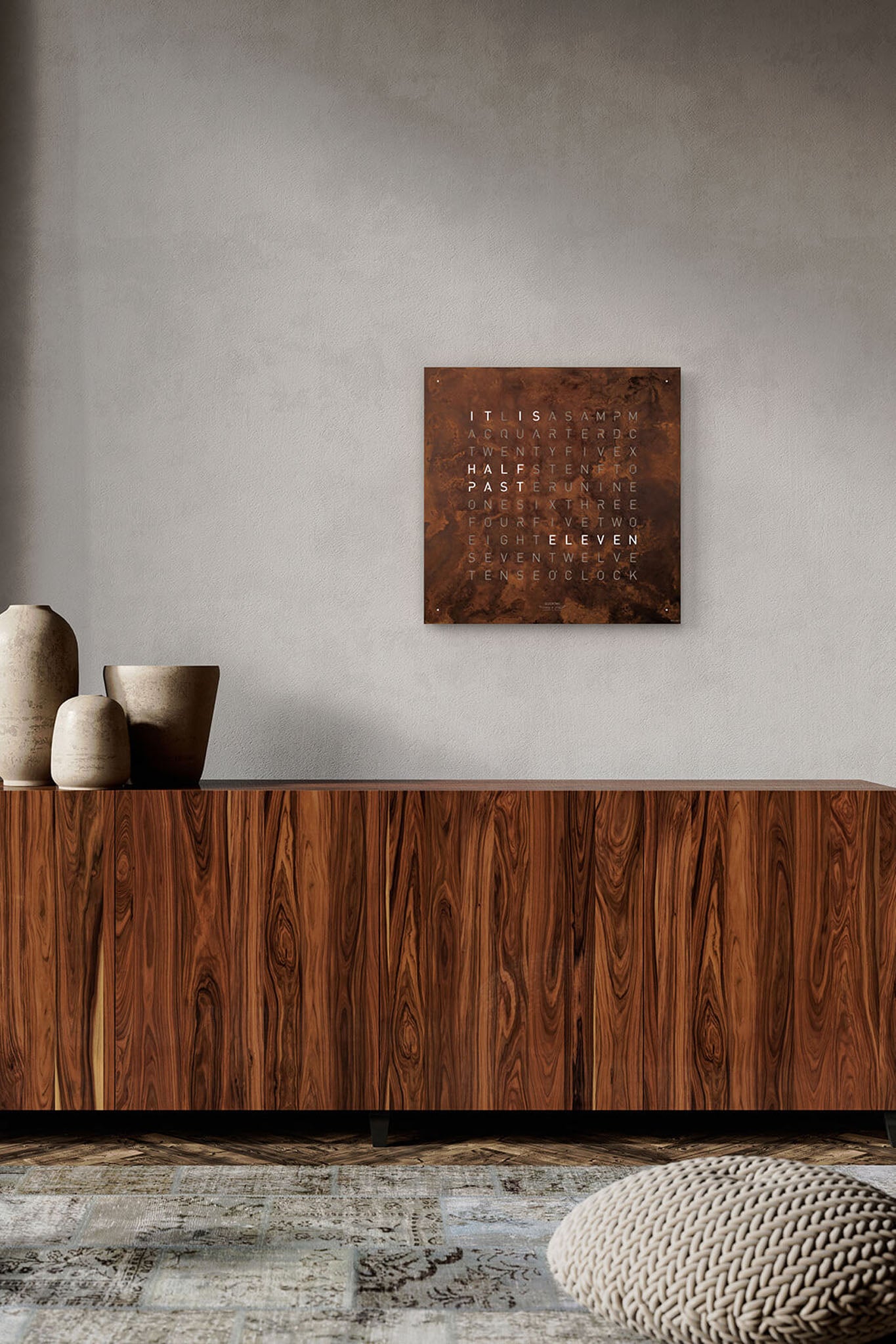 Qlocktwo Earth 45 Creator’s Edition Rust