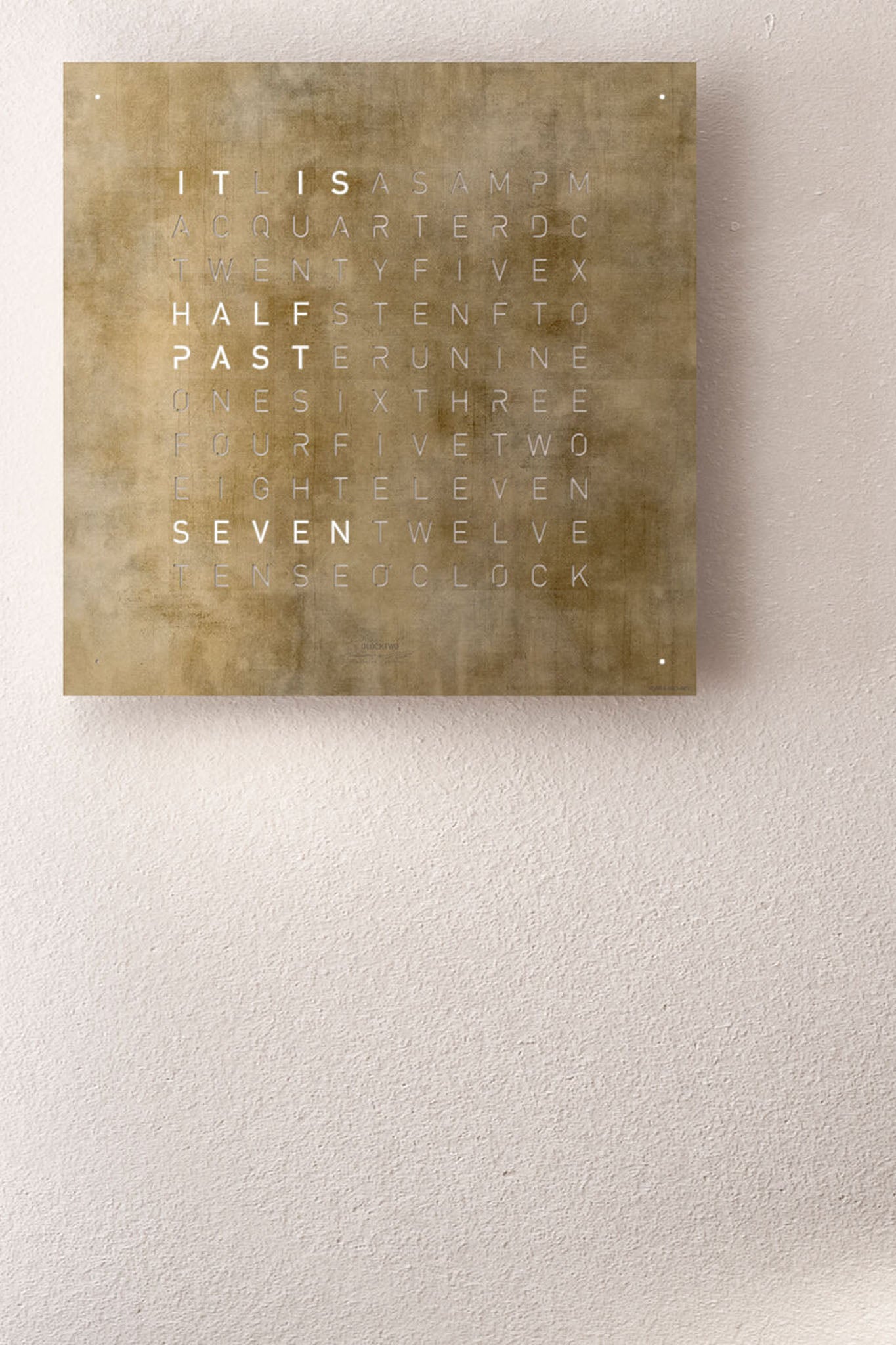 Qlocktwo Earth 45 Creator’s Edition Silver & Gold