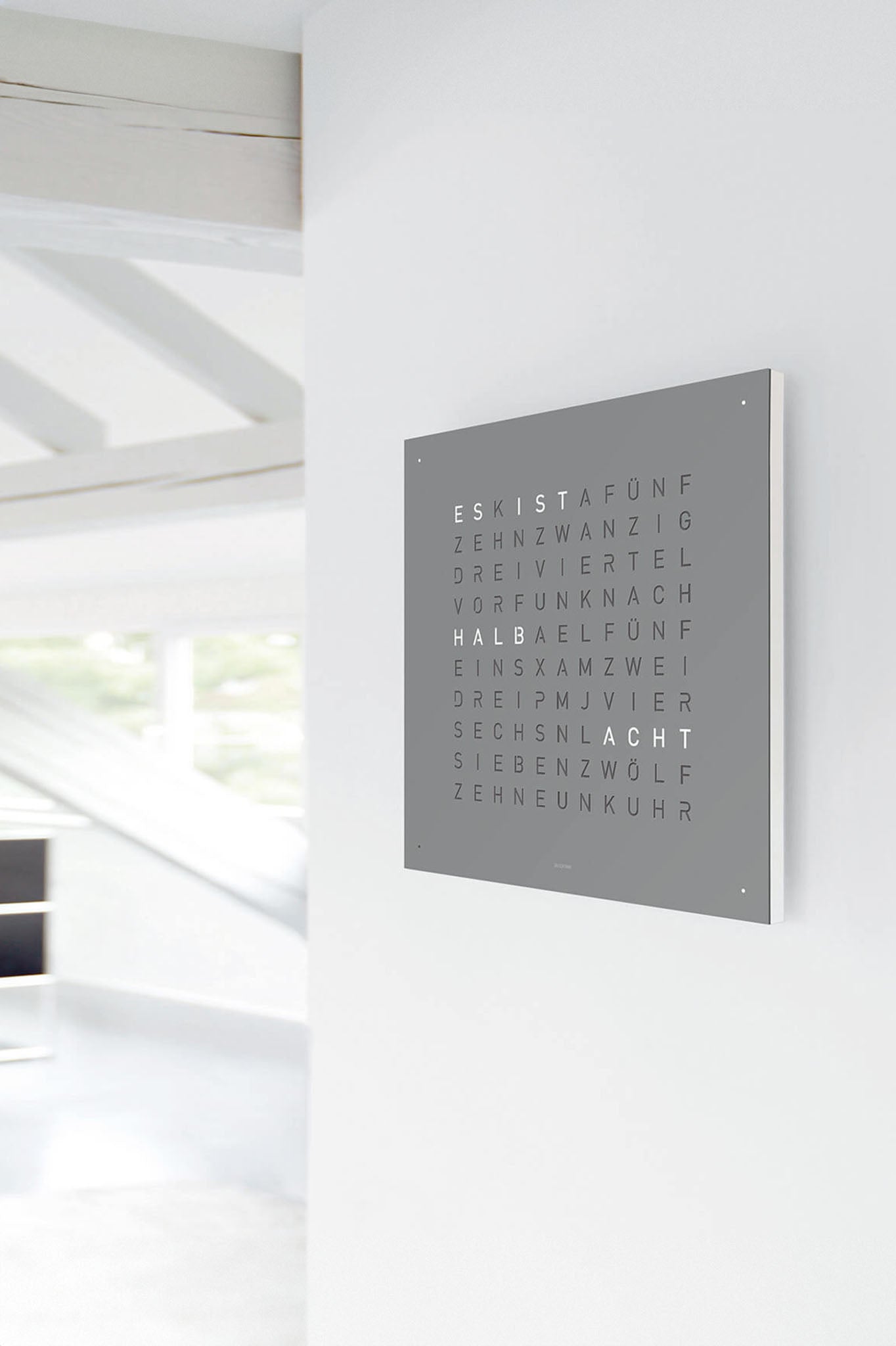 Qlocktwo Earth 45 Grey Pepper