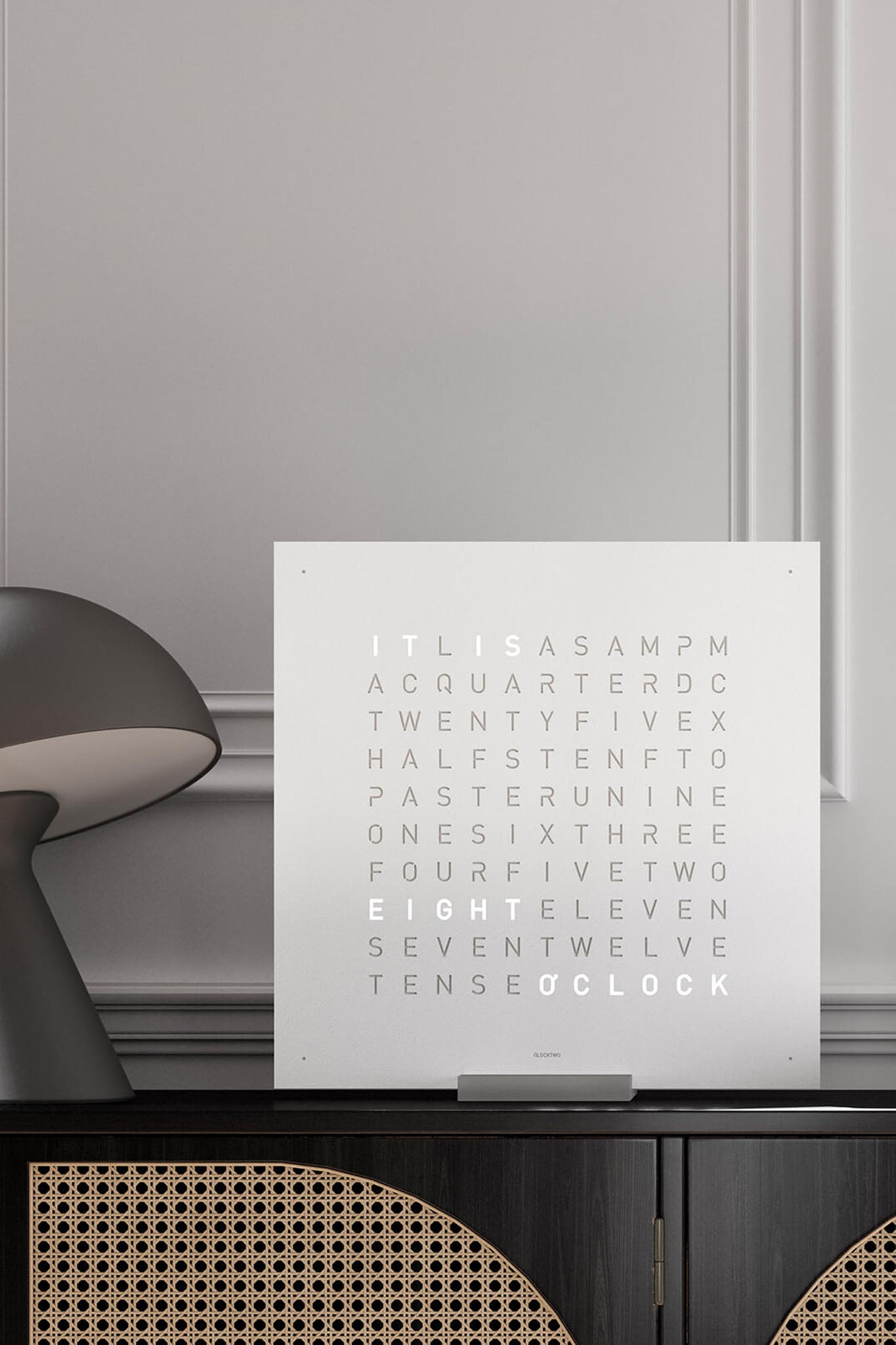 Qlocktwo Earth 45 White Pepper