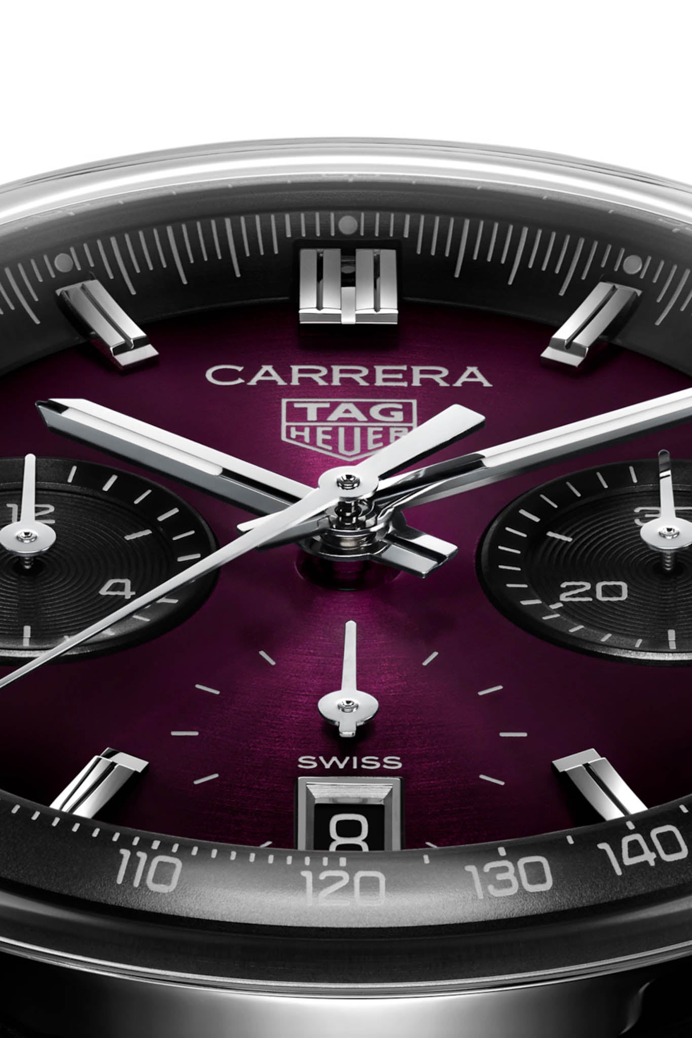 TAG Heuer Carrera Glassbox 39 Purple rannekello