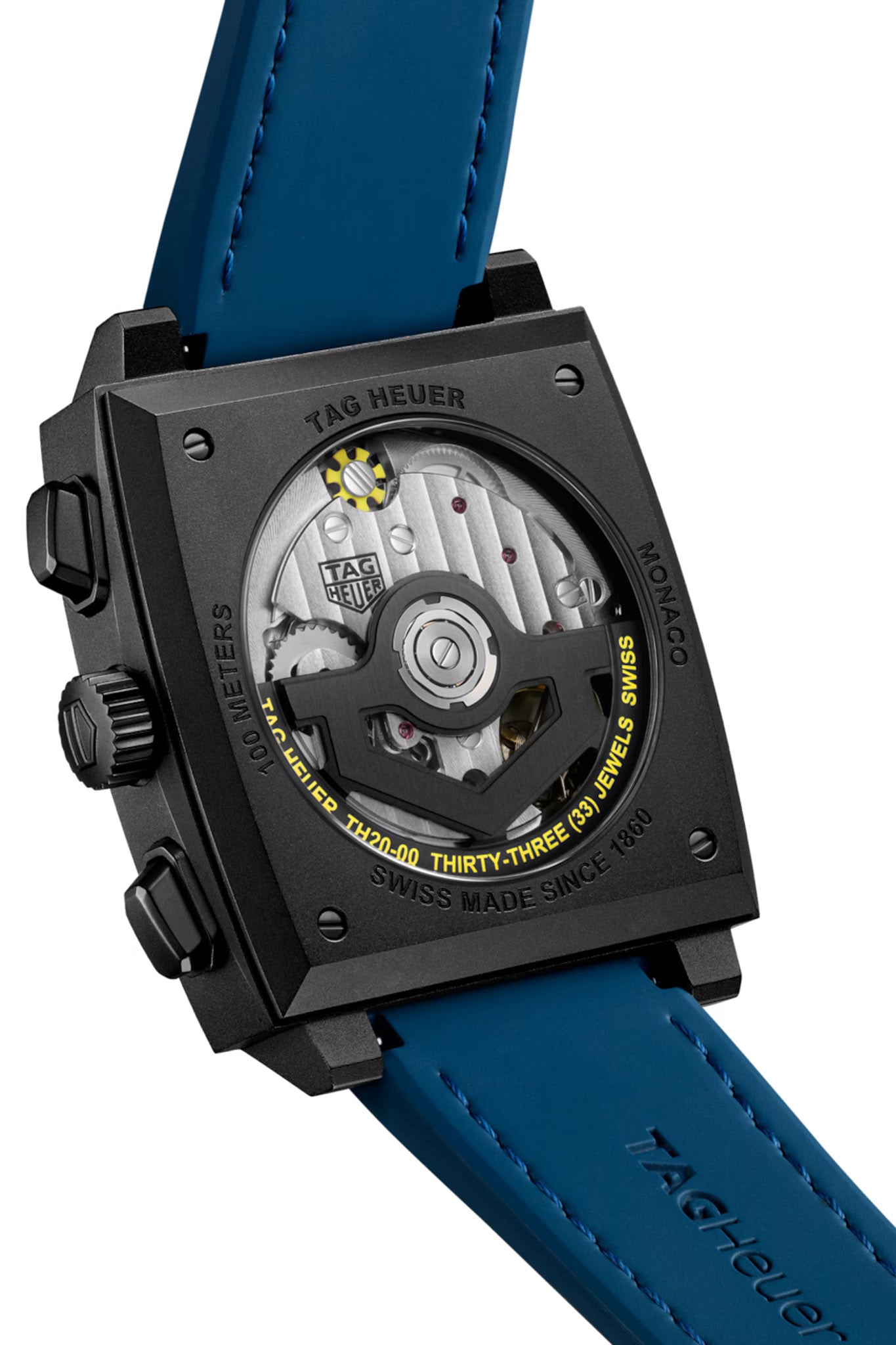 TAG Heuer Monaco Heuer 02 Skeleton Dark Blue rannekello