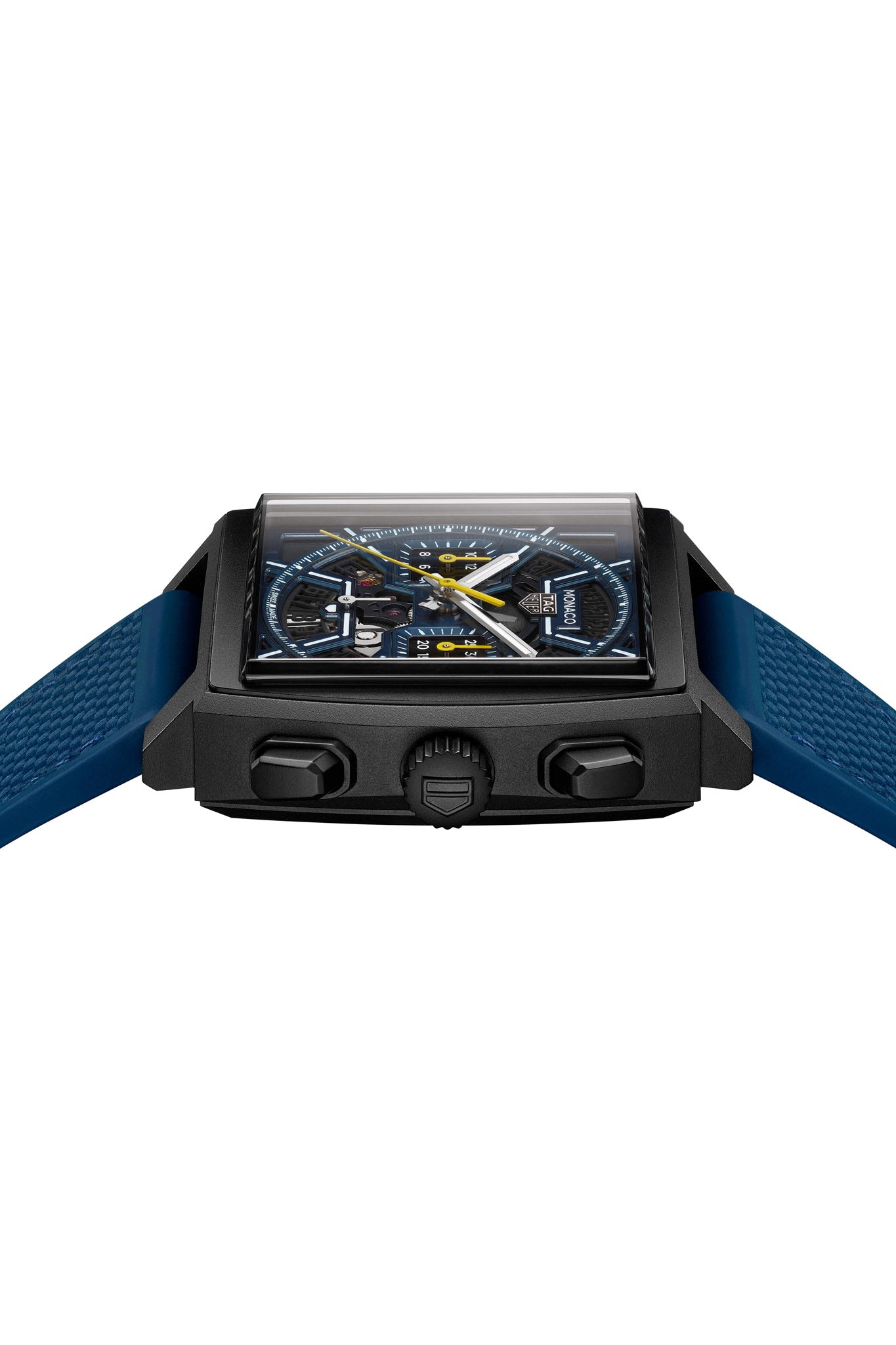 TAG Heuer Monaco Heuer 02 Skeleton Dark Blue rannekello