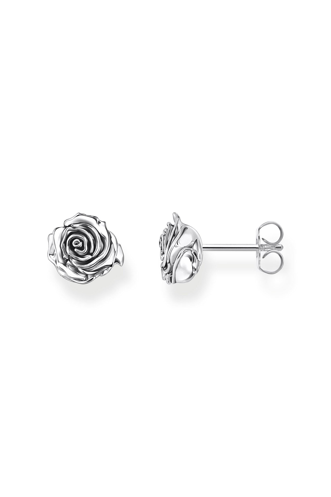 Thomas Sabo Midnight Rose hopeiset korvakorut