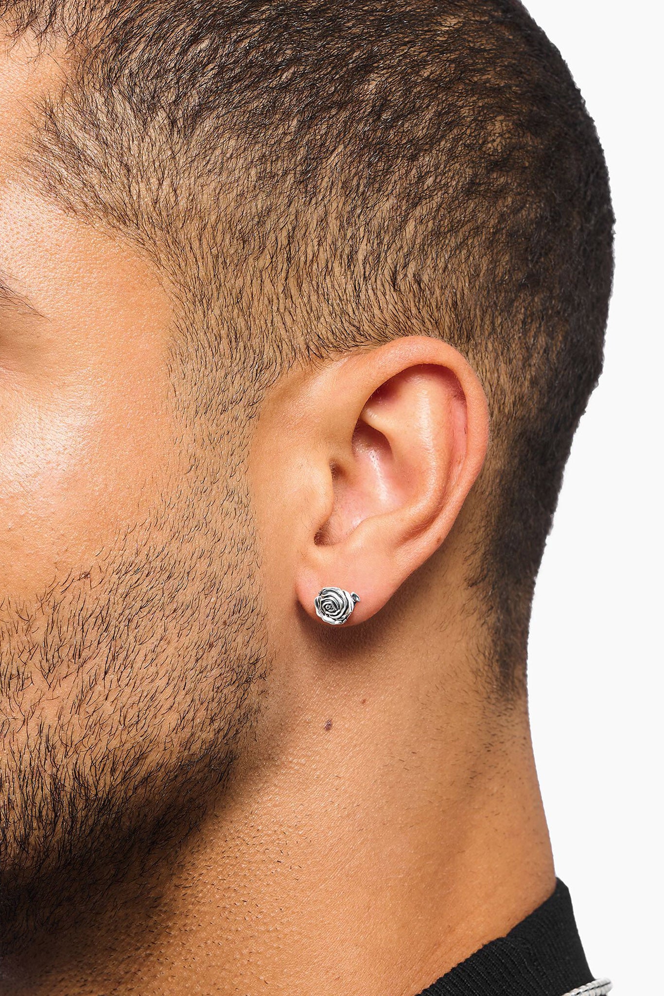 Thomas Sabo Midnight Rose hopeiset korvakorut