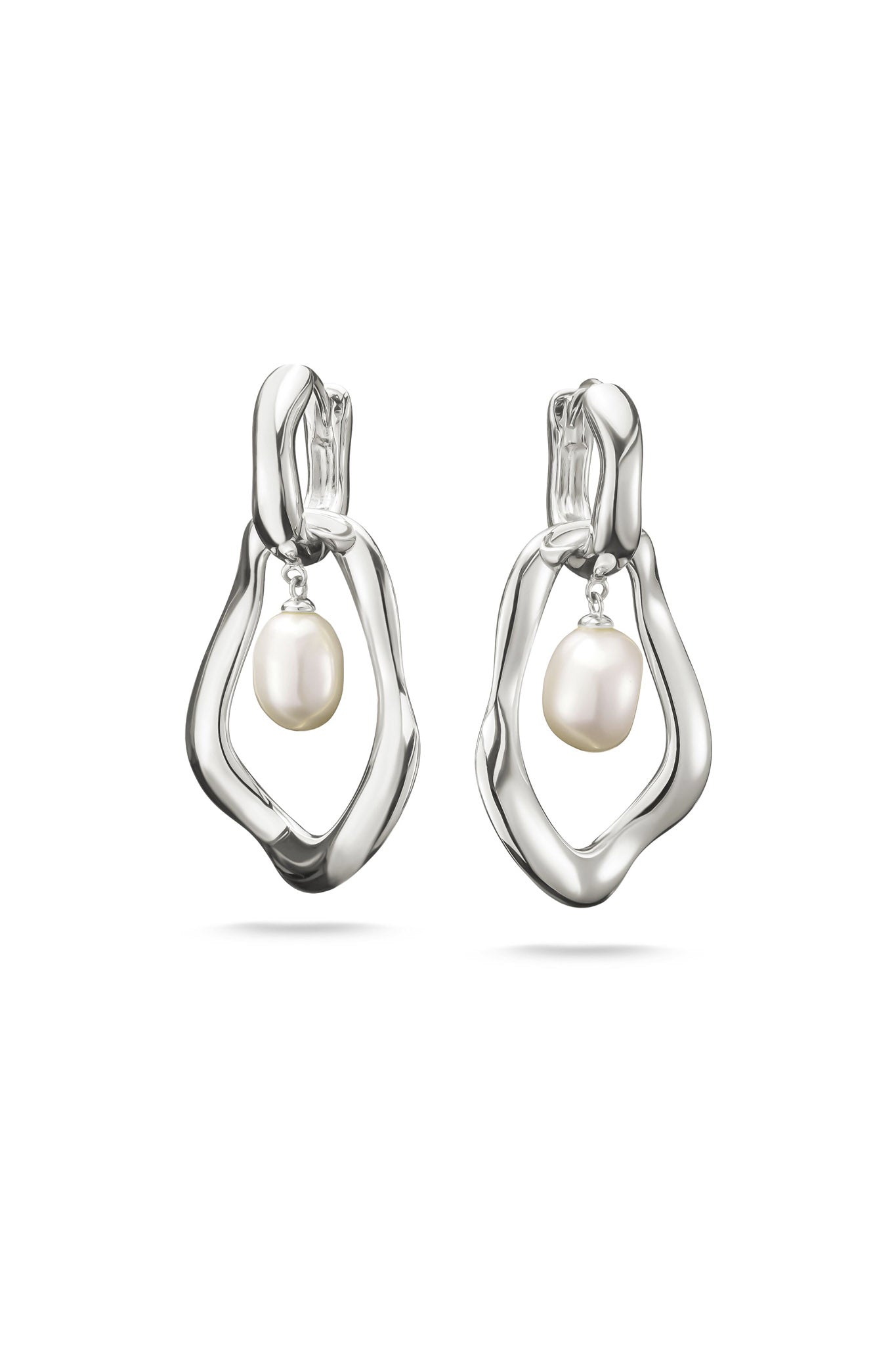 Thomas Sabo Natural beauty hopeiset helmikorvakorut