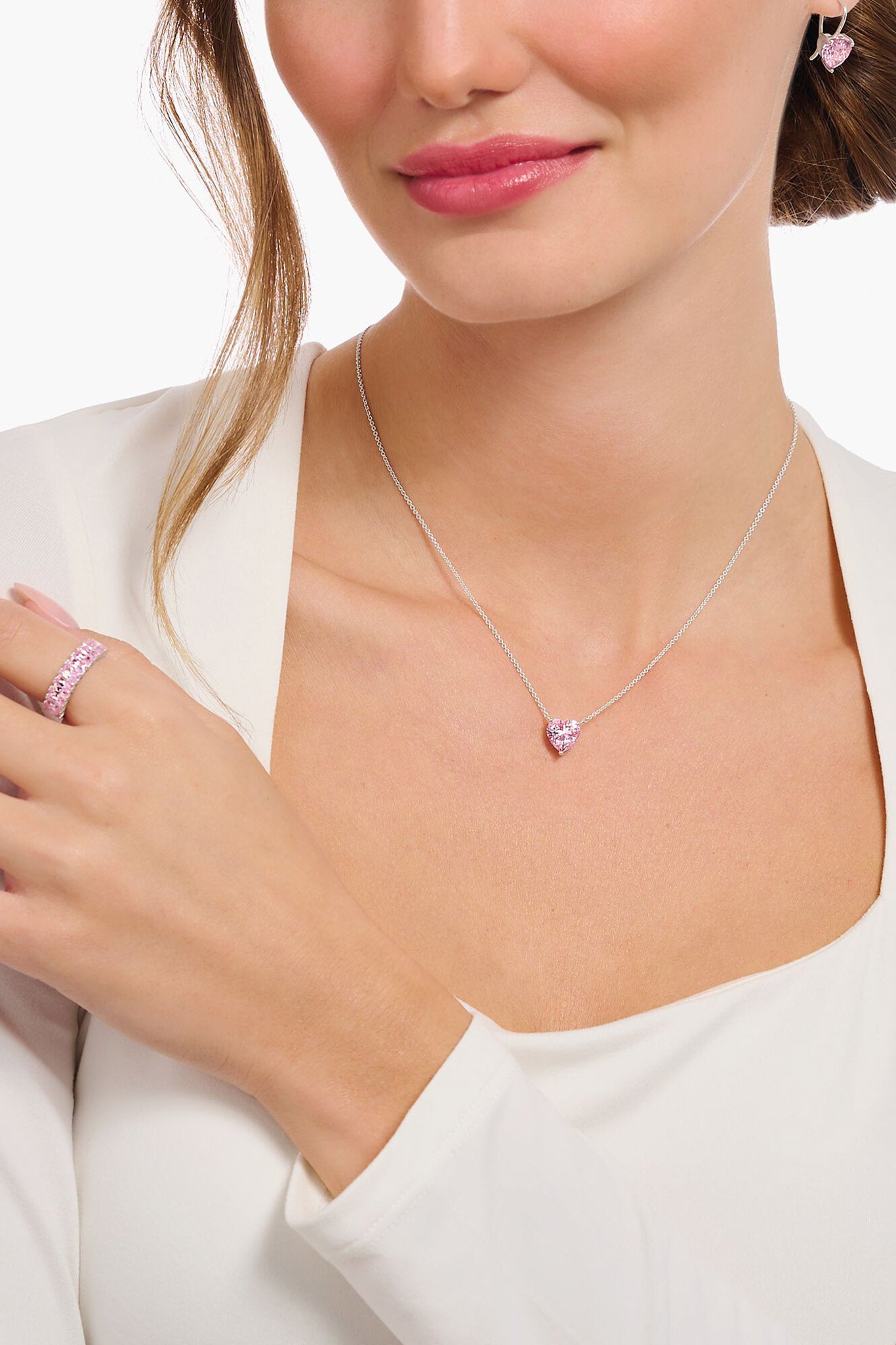 Thomas Sabo Pinkki Sydän kaulakoru