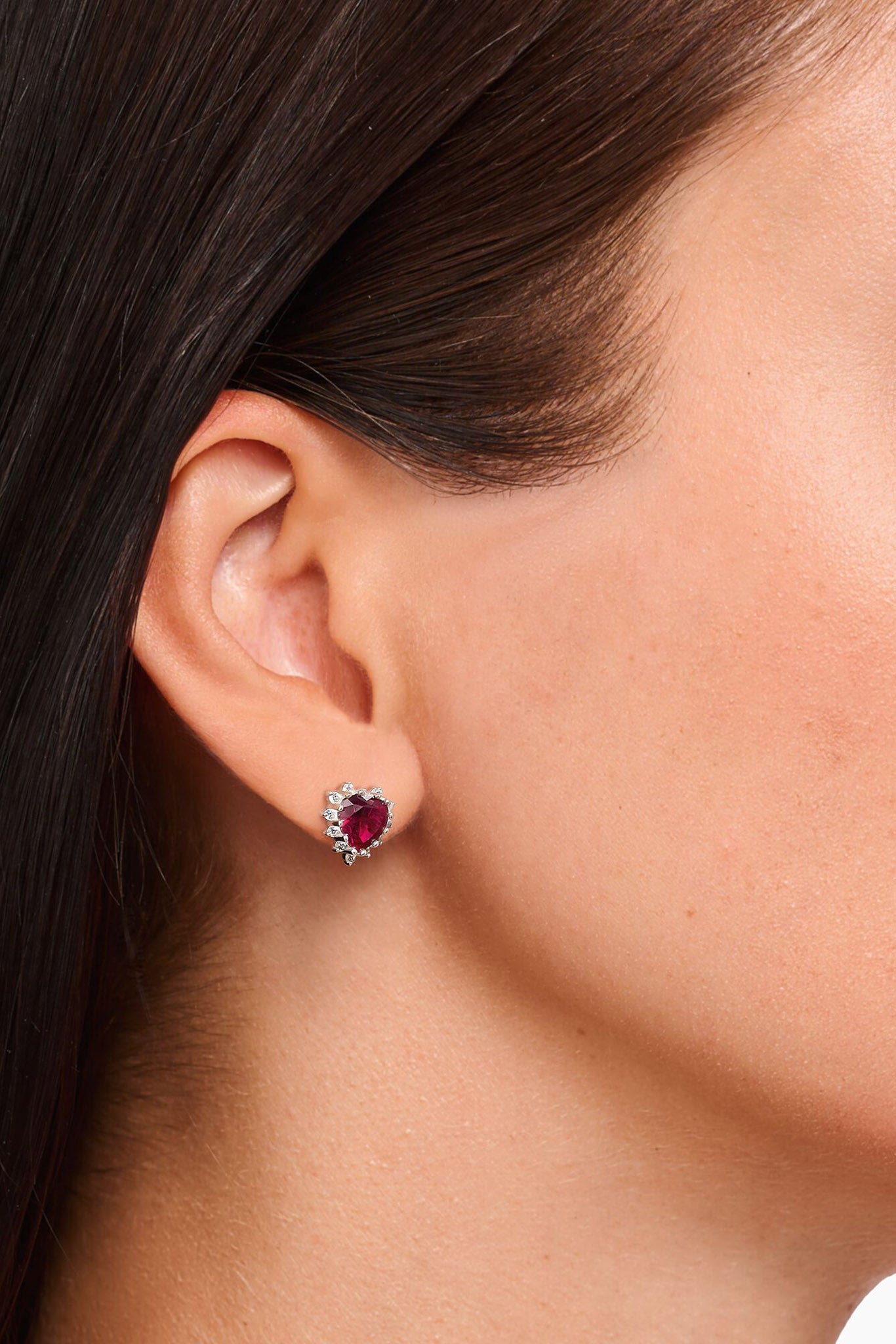 Thomas Sabo Romance Heart hopeiset sydän -korvakorut