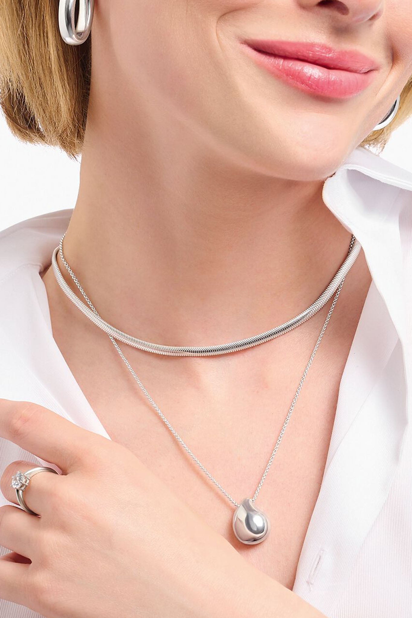 Thomas Sabo Snake hopeinen käärmeketju kaulaan