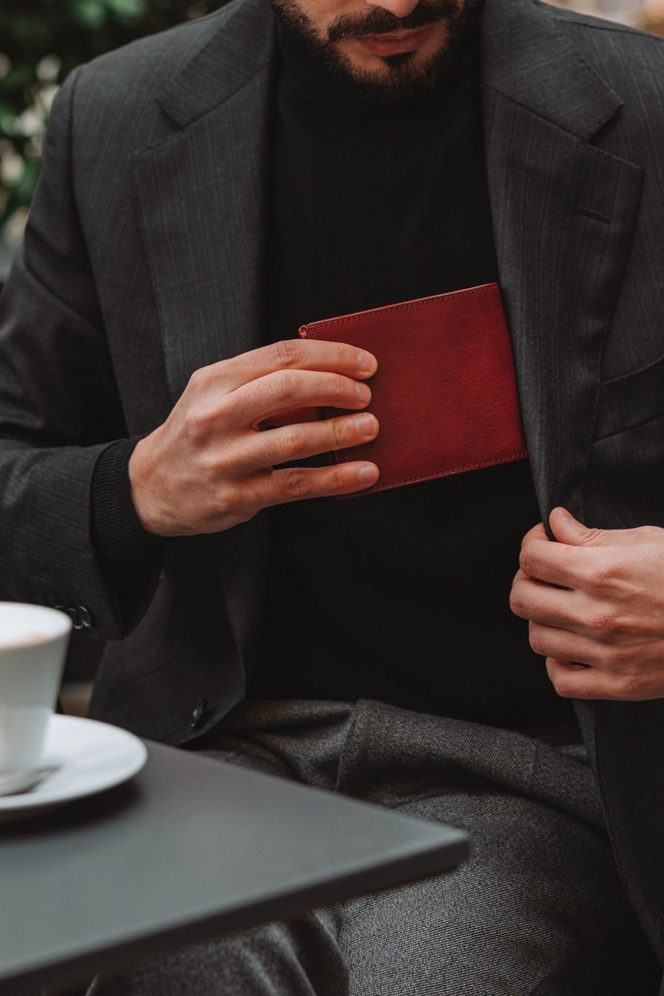 Time Resistance Daniel, nahkalompakko, punainen