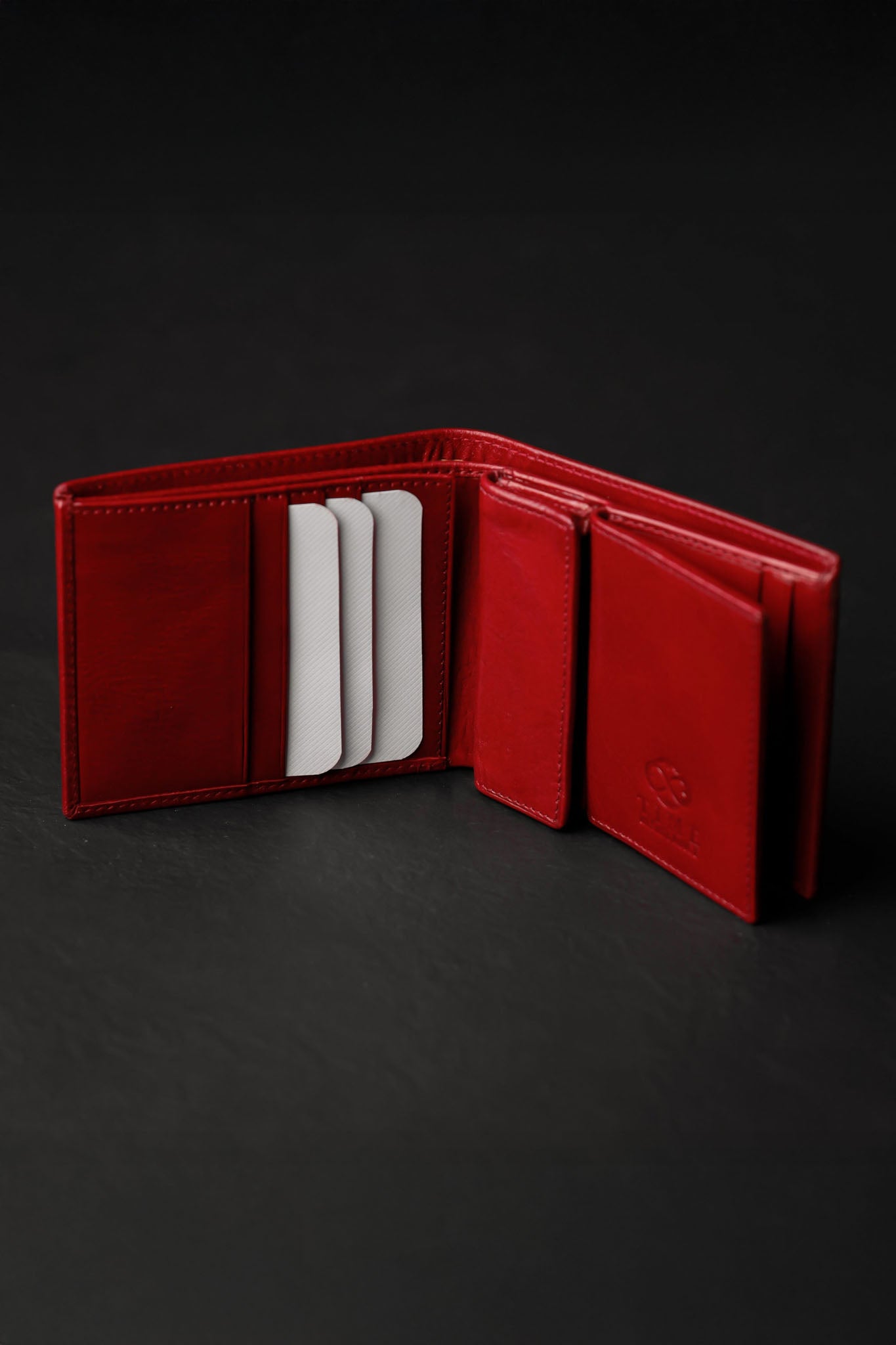 Time Resistance Daniel, nahkalompakko, punainen