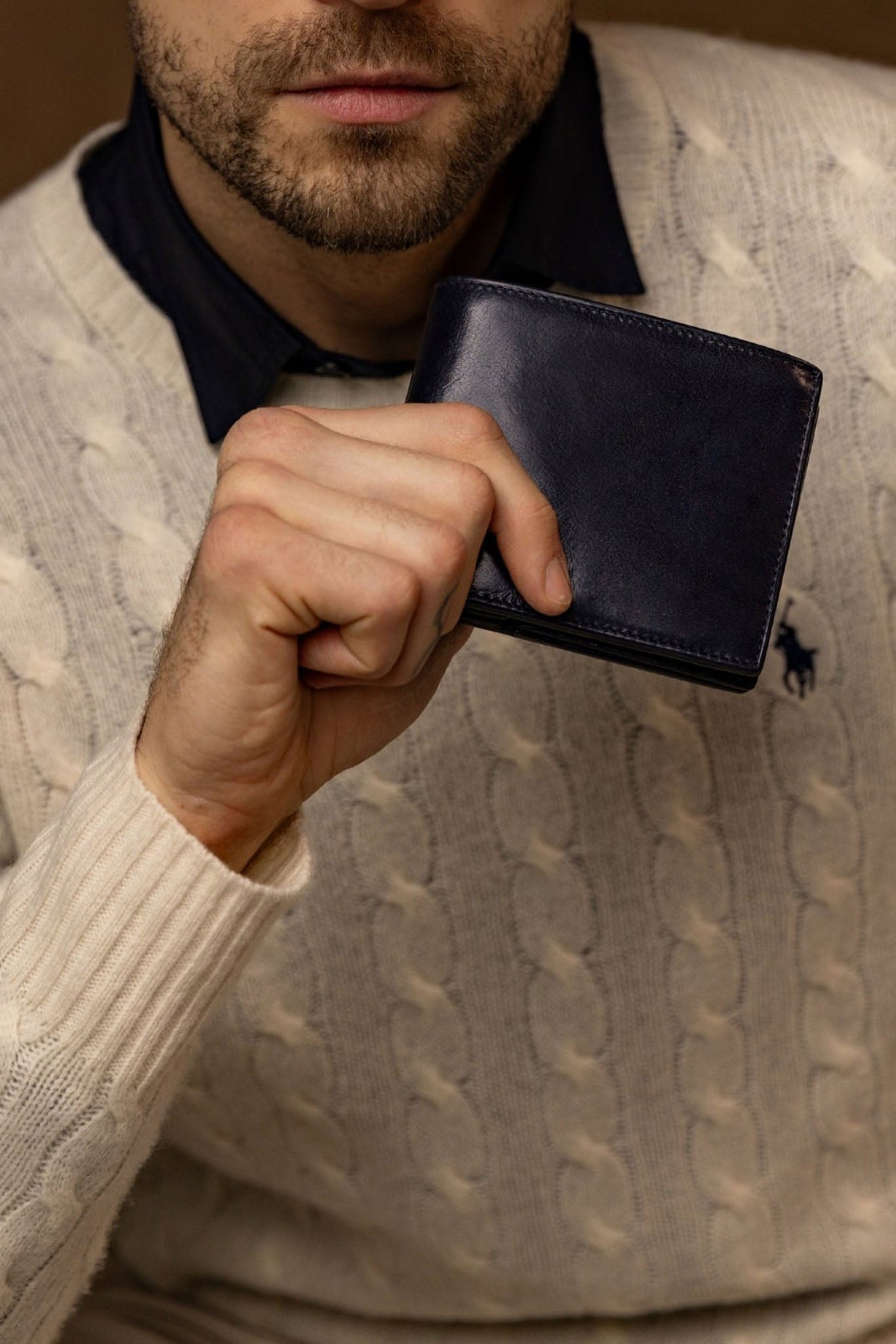 Time Resistance Daniel, nahkalompakko, sininen