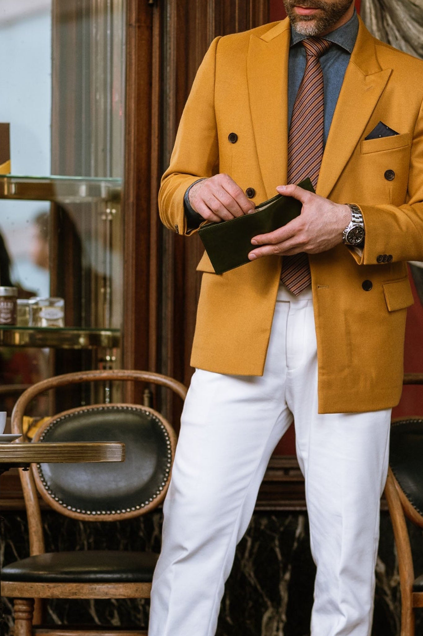 Time Resistance Daniel, nahkalompakko, vihreä