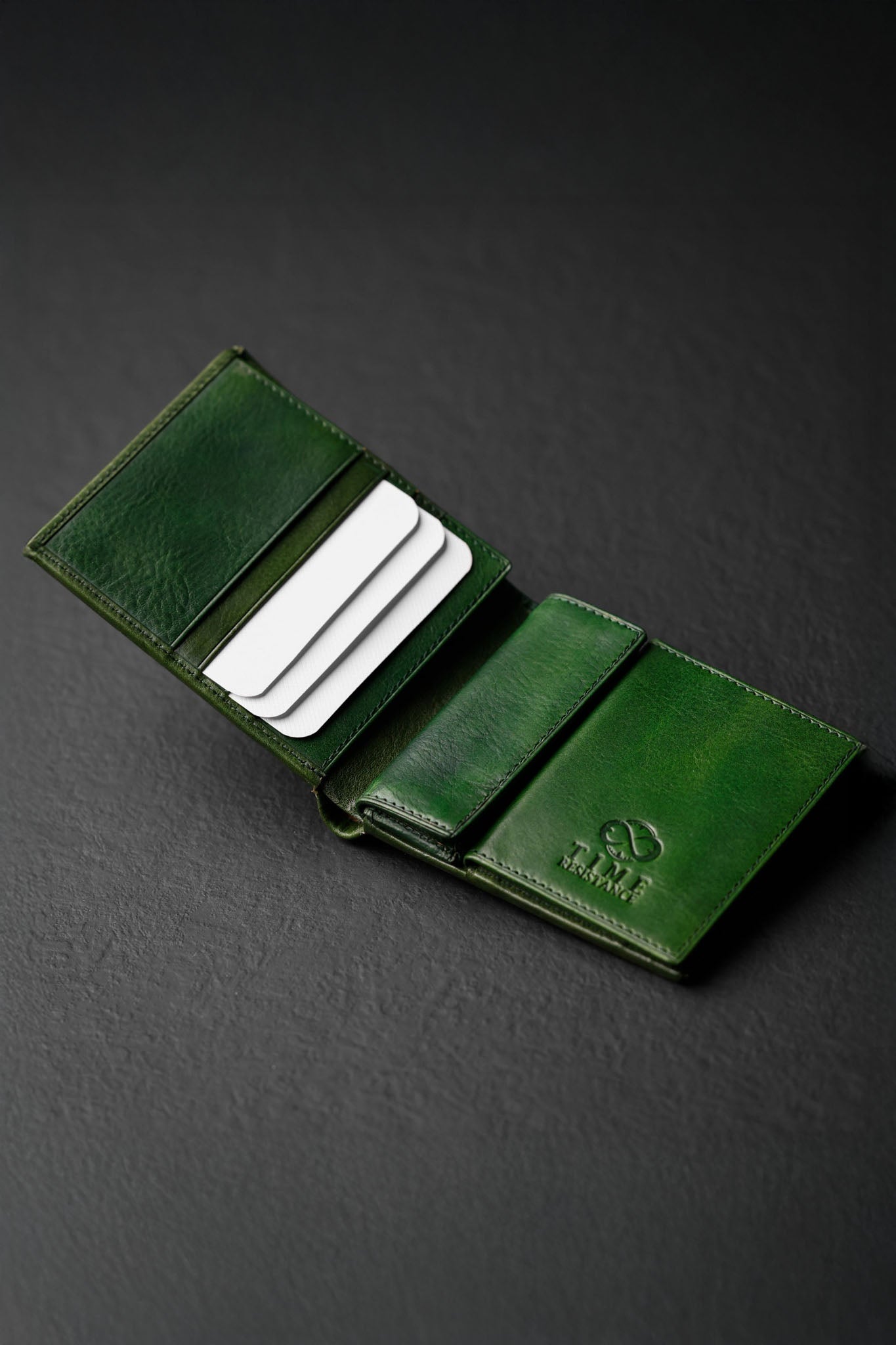 Time Resistance Daniel, nahkalompakko, vihreä