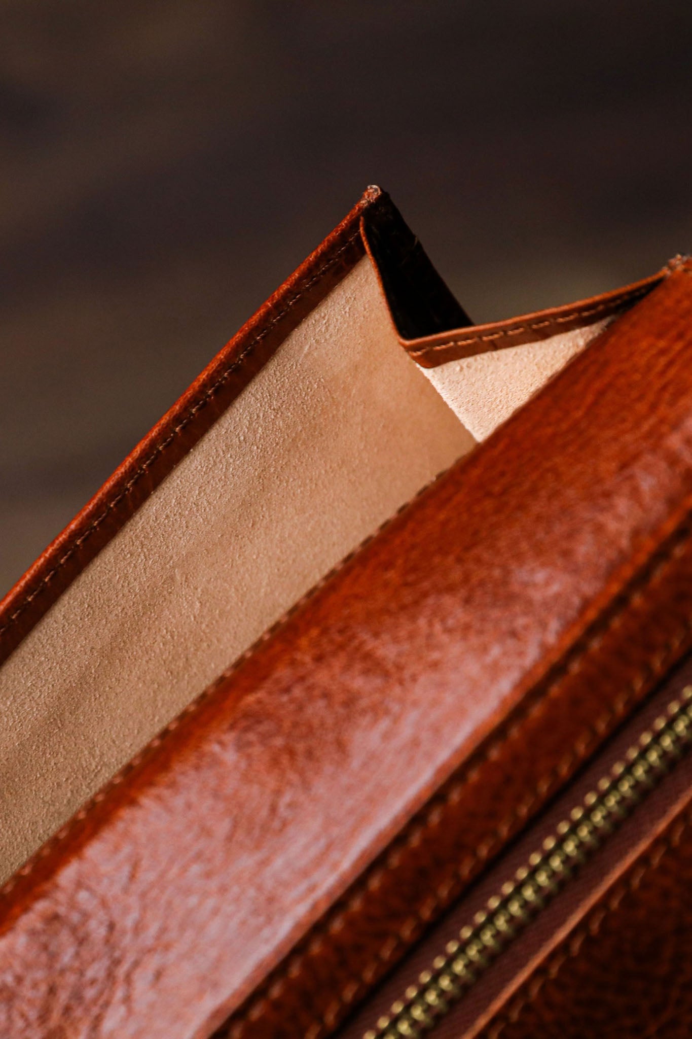 Time Resistance The Periodic Table, coat wallet lompakko, konjakki