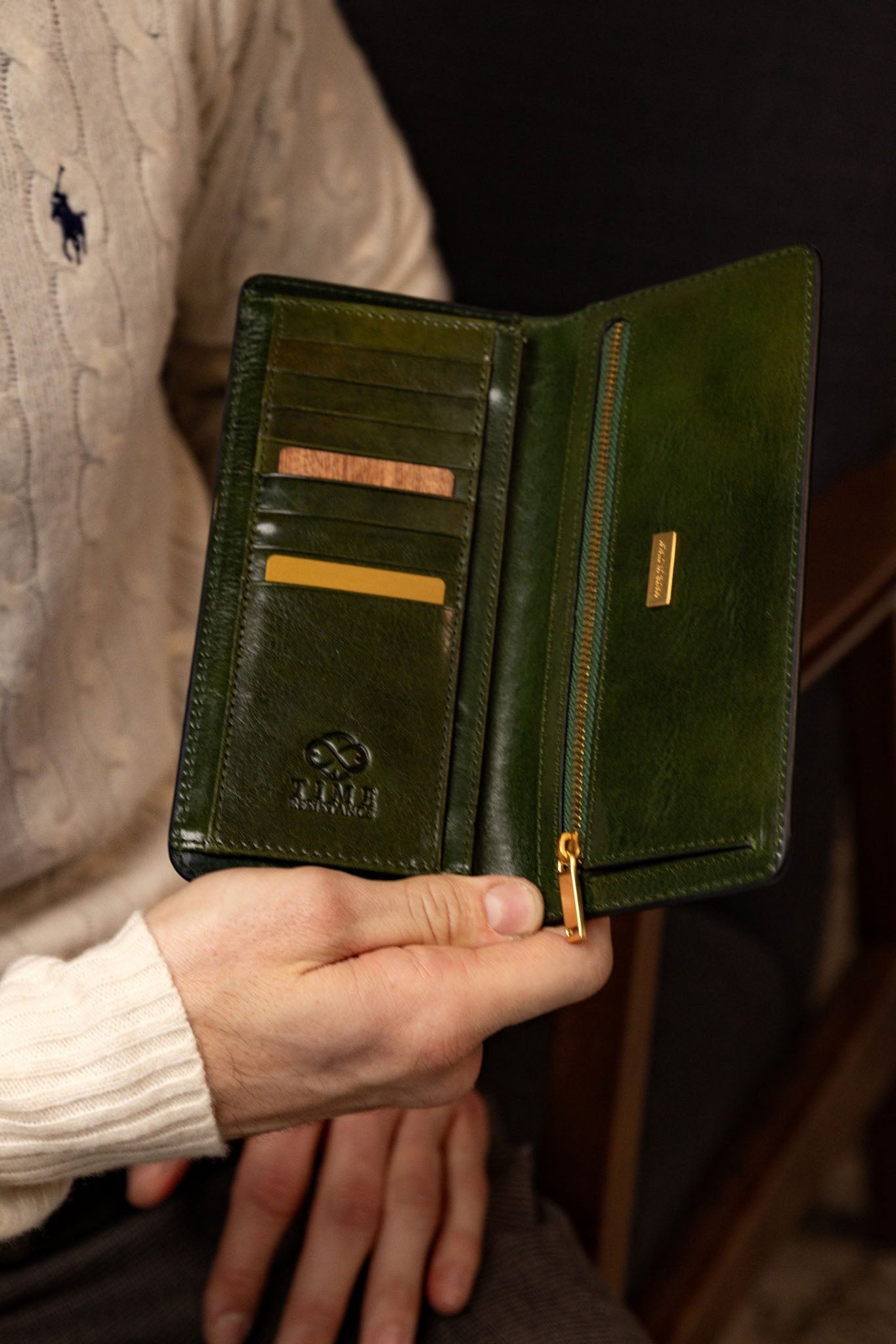 Time Resistance The Periodic Table, coat wallet lompakko, vihreä