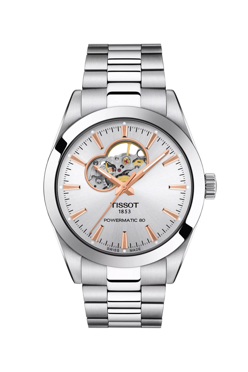Tissot Gentleman Powermatic 80 Open heart rannekello T127.407.11.031.01 tuotekuva